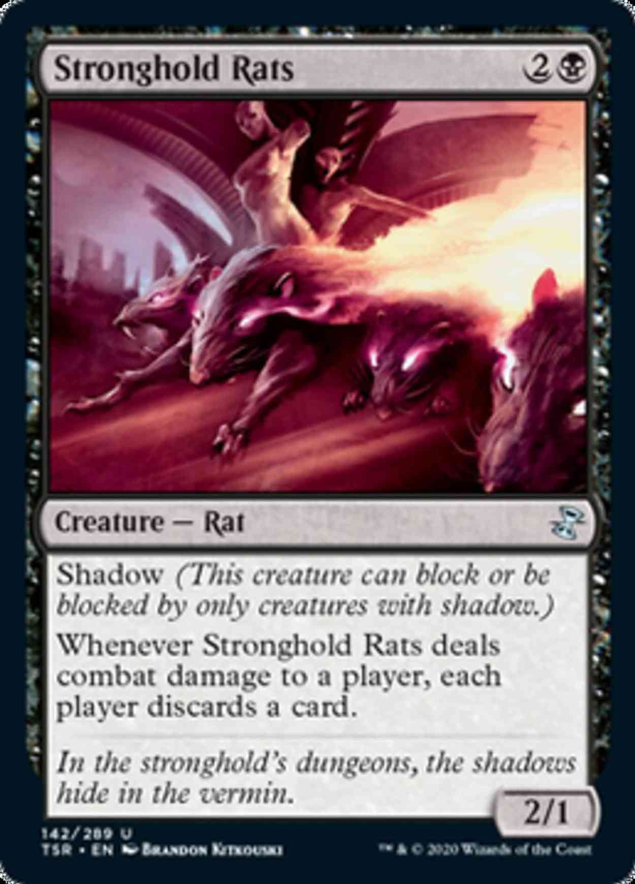 Stronghold Rats magic card front