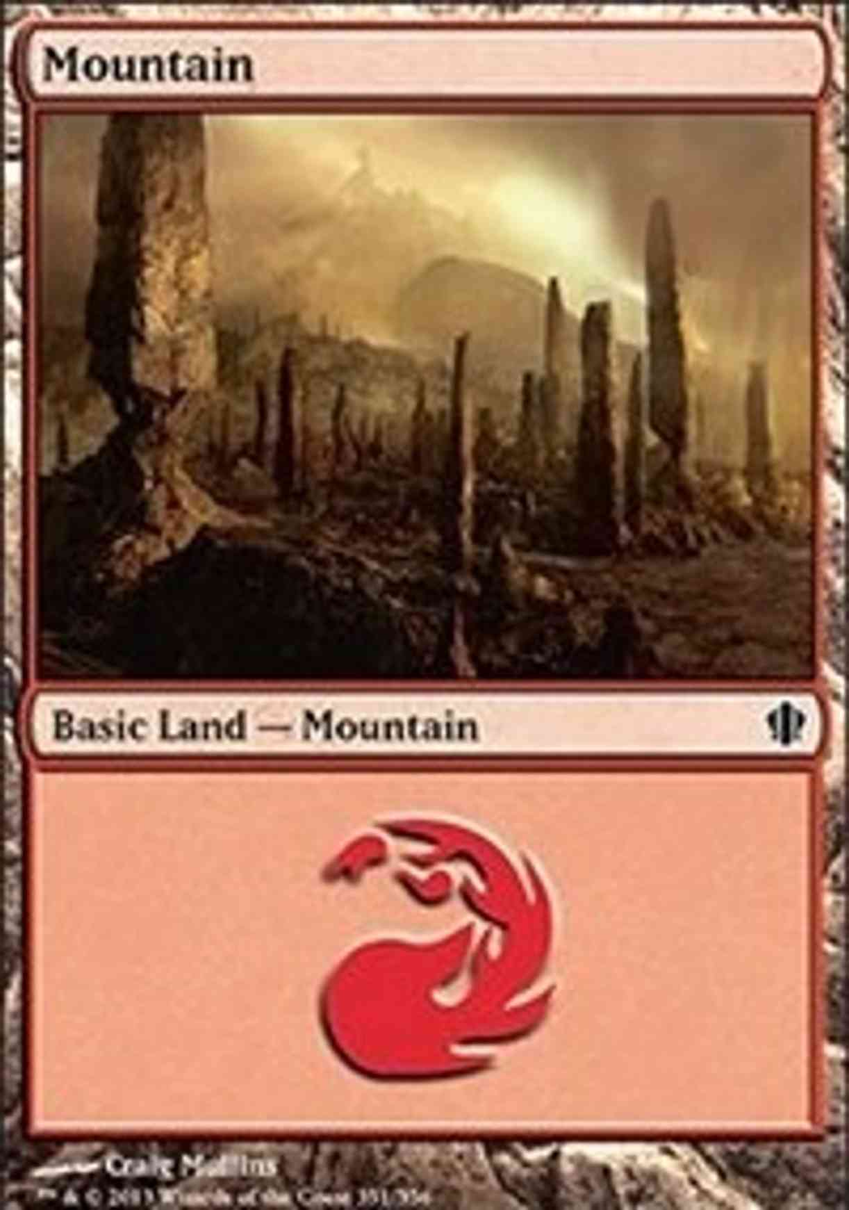 Mountain (351) magic card front