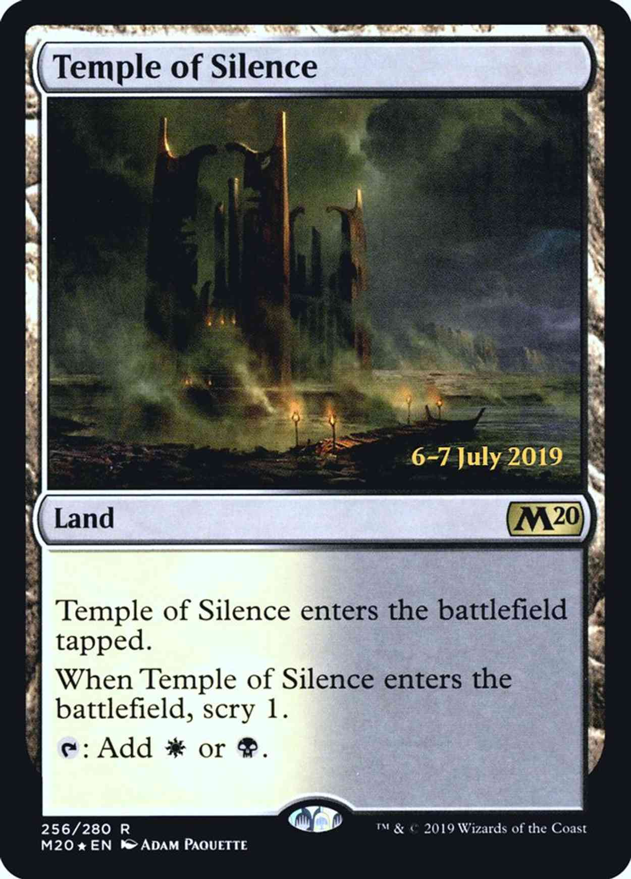Temple of Silence (M20) magic card front