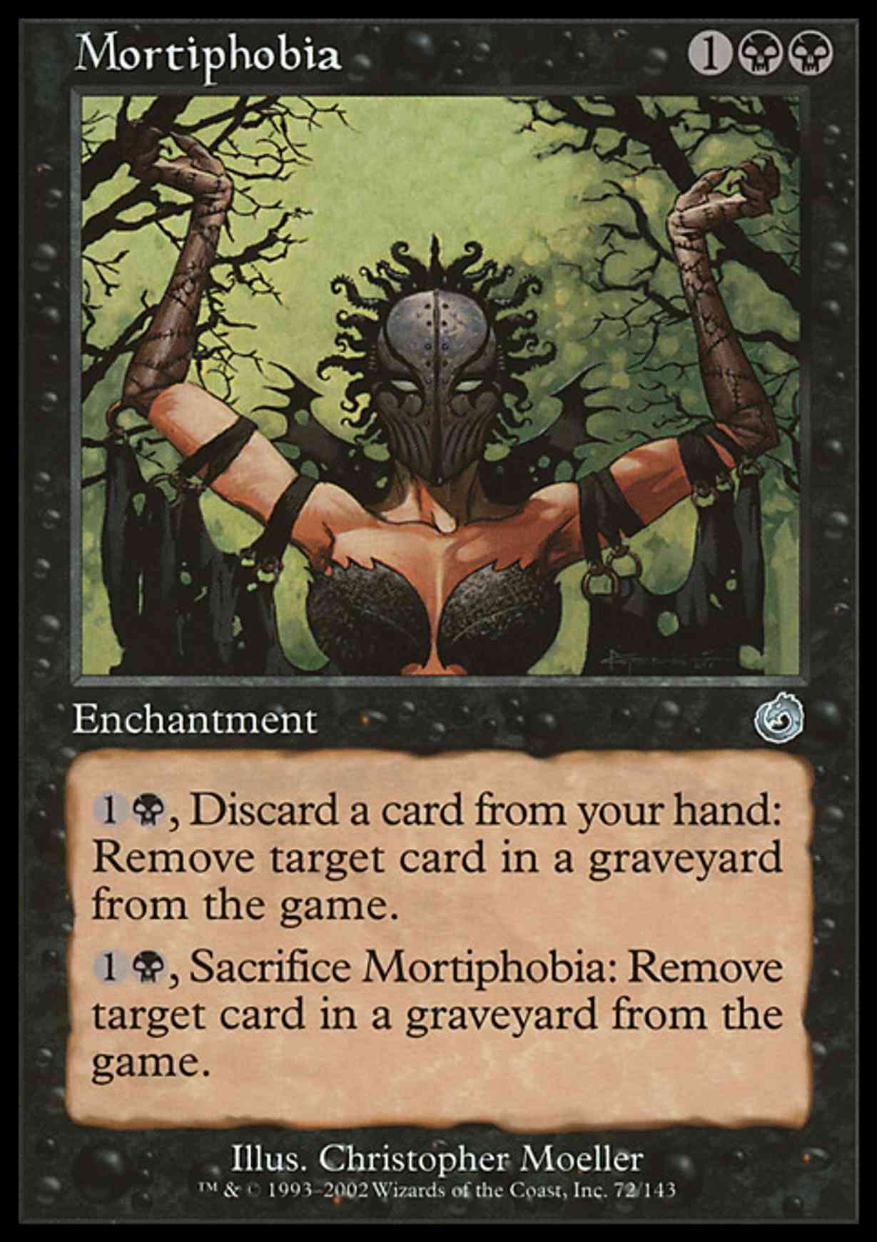 Mortiphobia magic card front