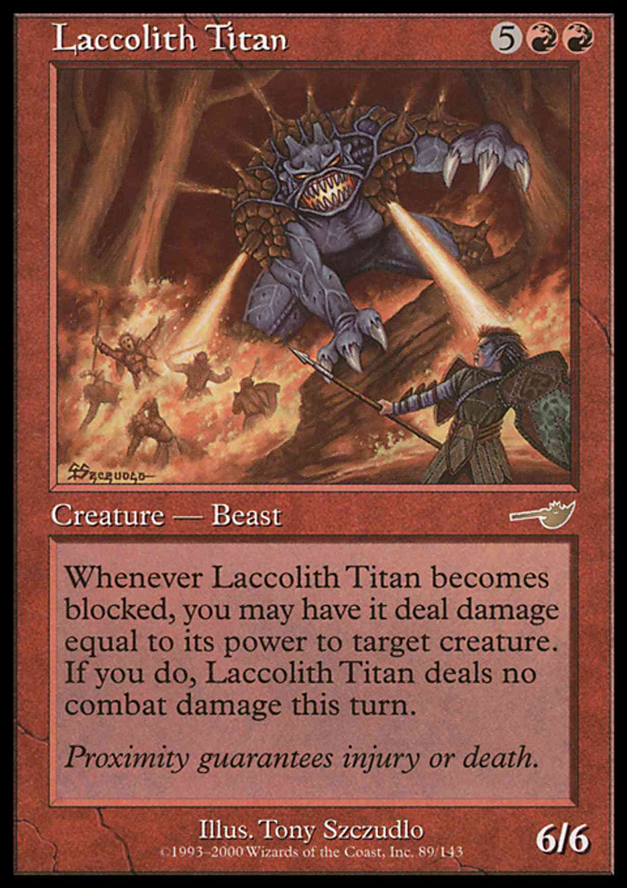 Laccolith Titan magic card front