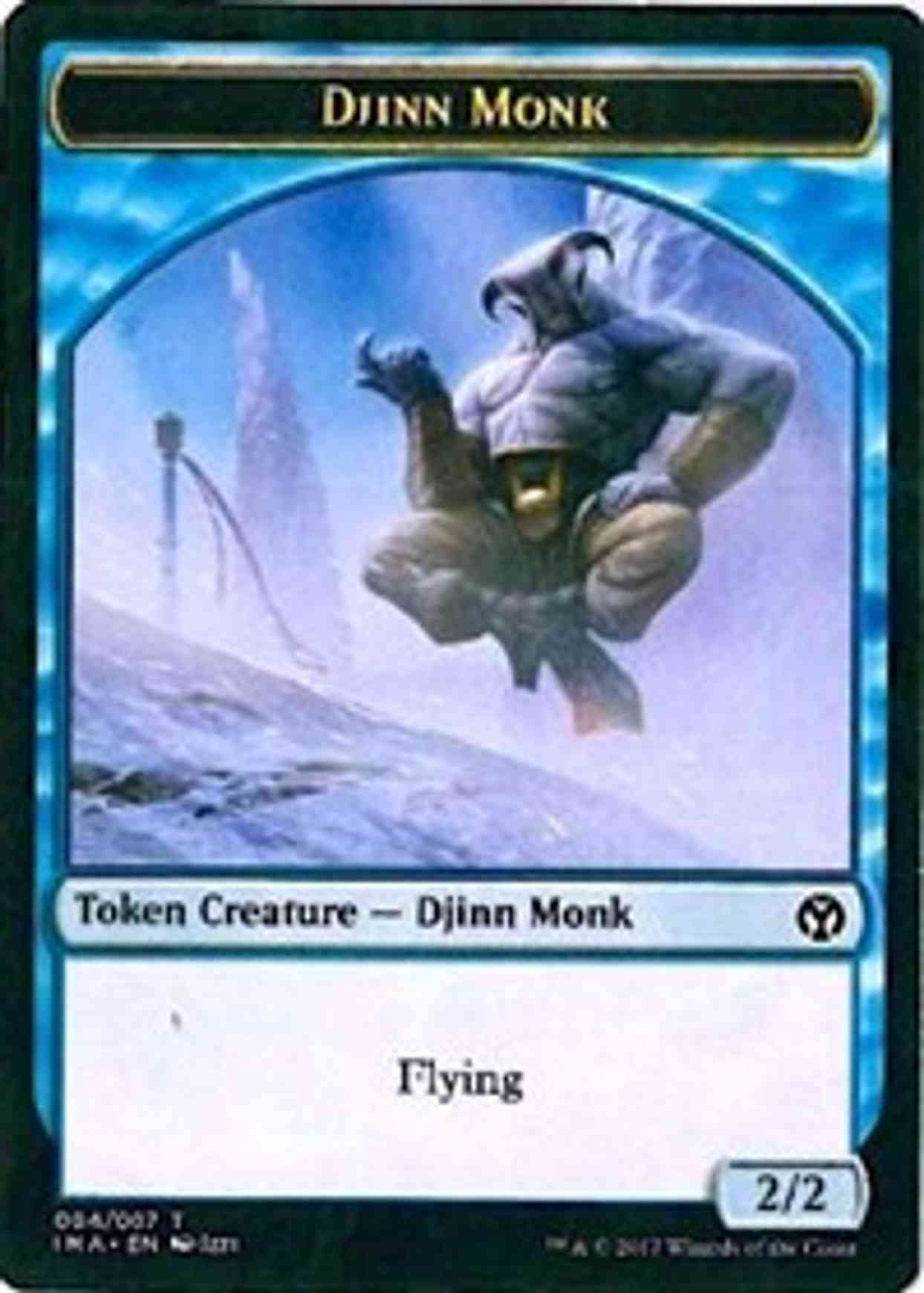 Djinn Monk Token (004) magic card front