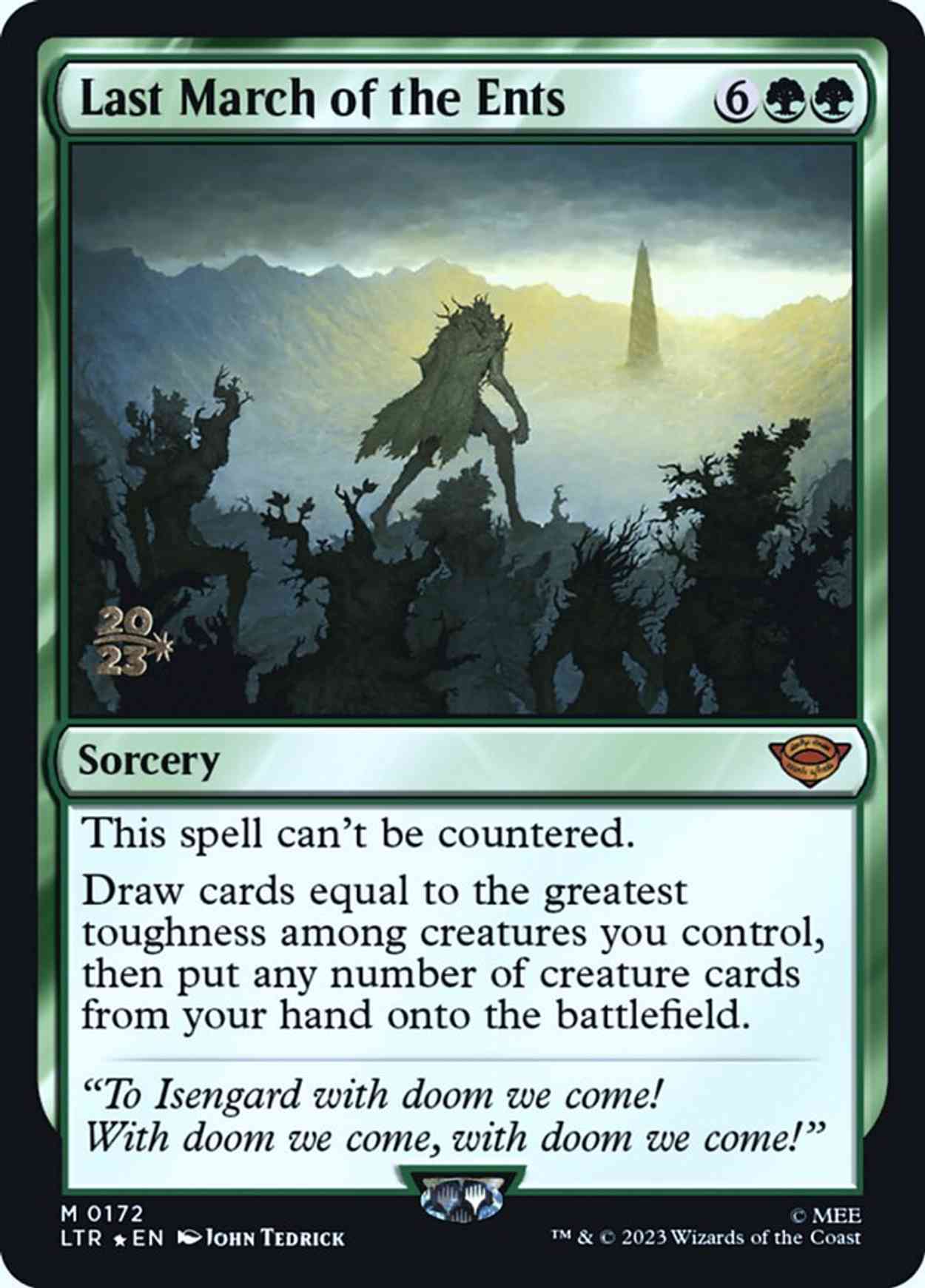 Last March of the Ents magic card front