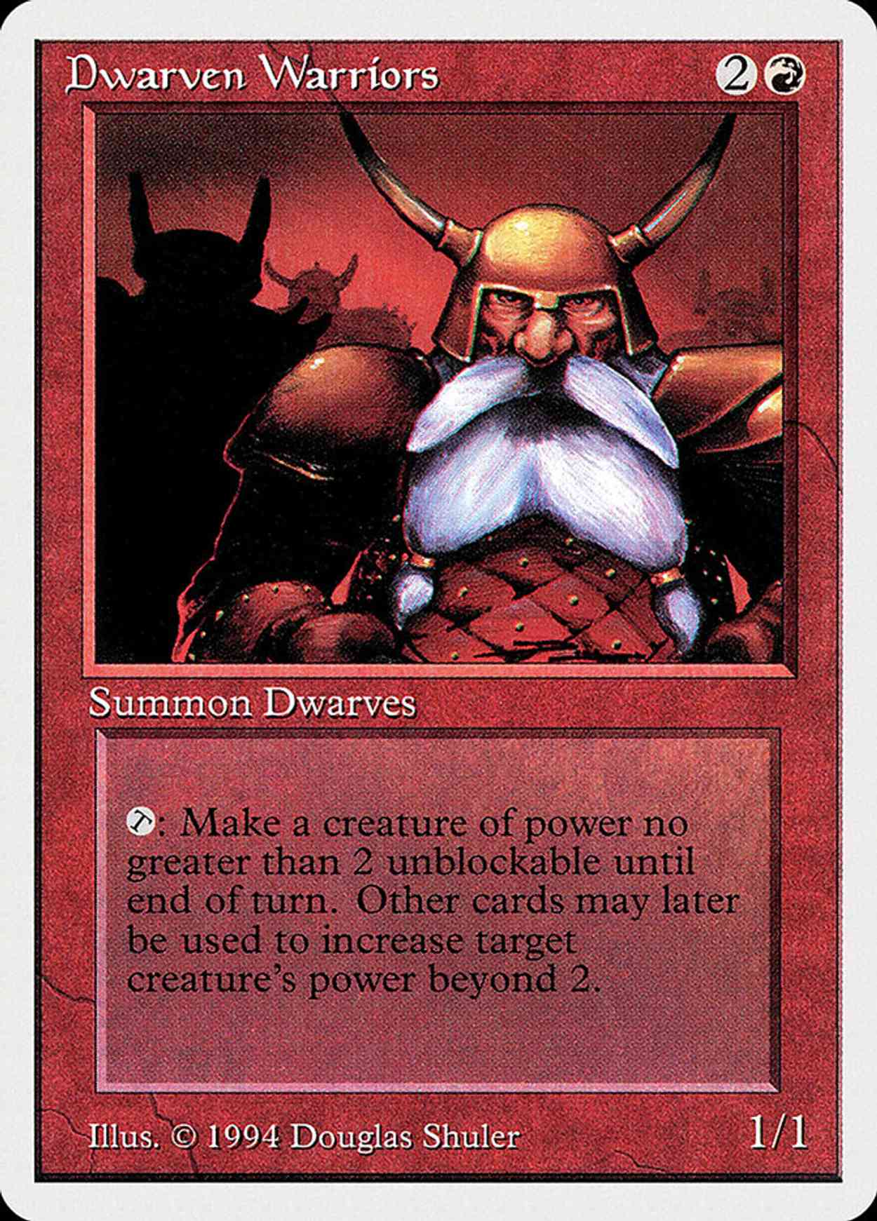Dwarven Warriors magic card front