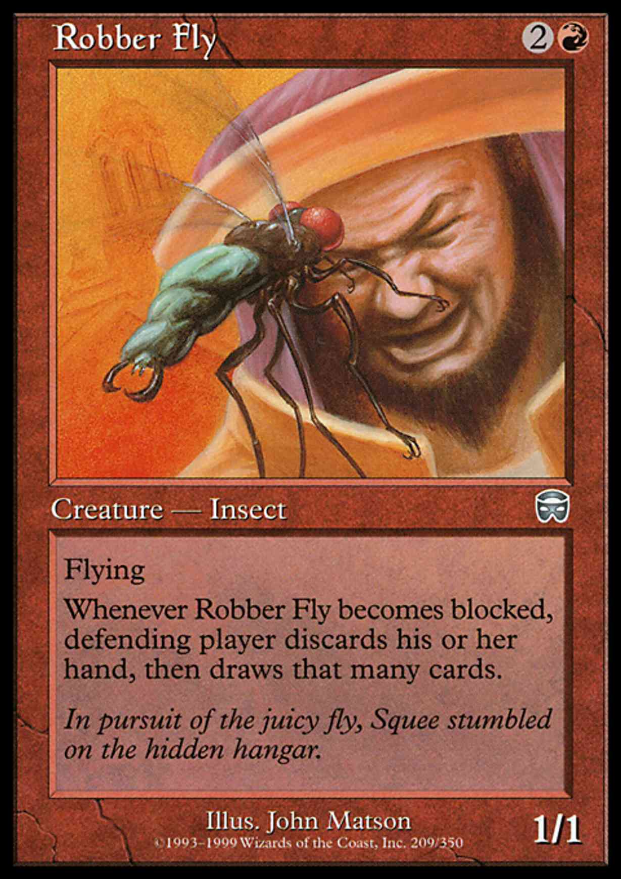 Robber Fly magic card front