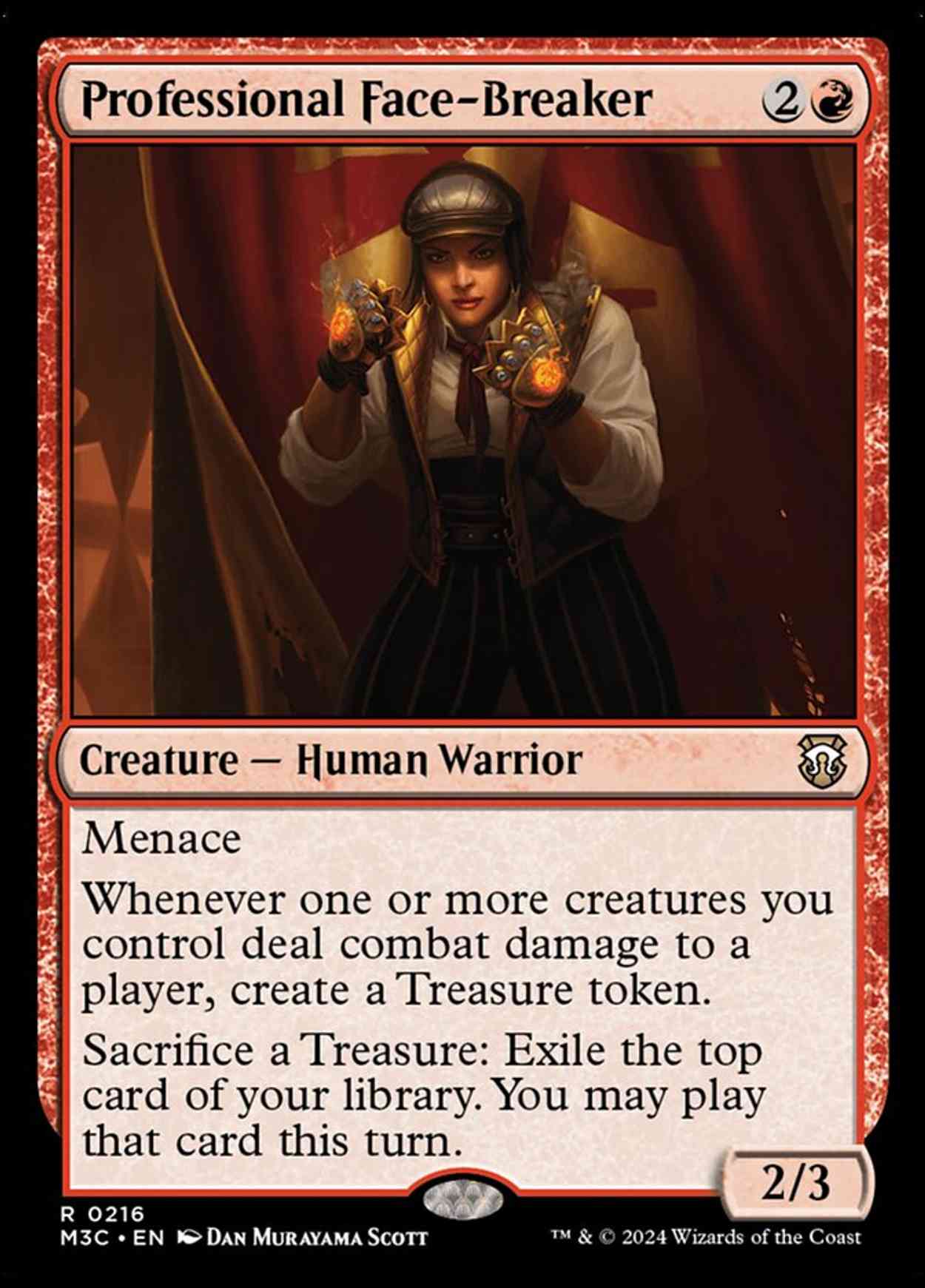 Professional Face-Breaker magic card front