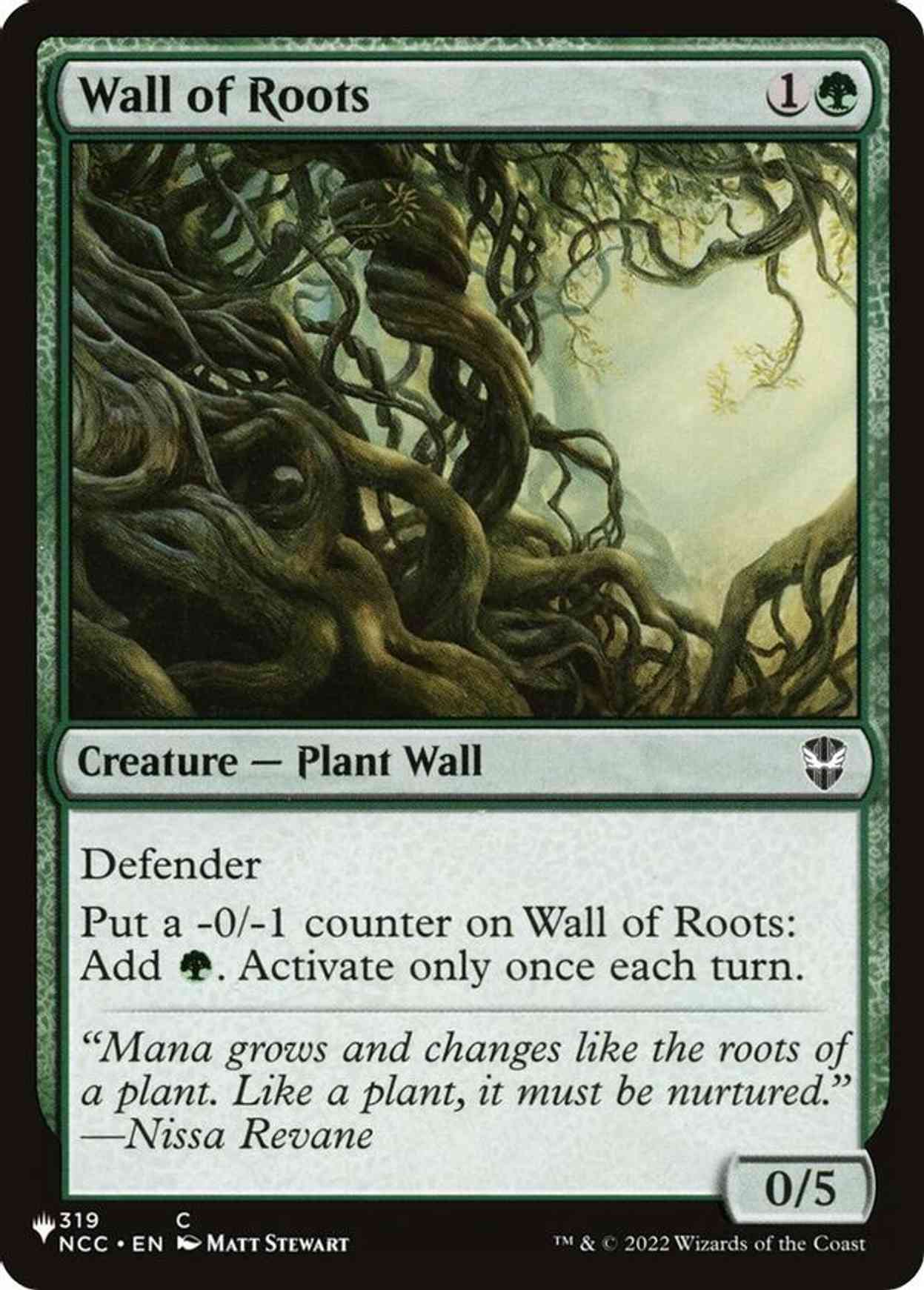 Wall of Roots magic card front