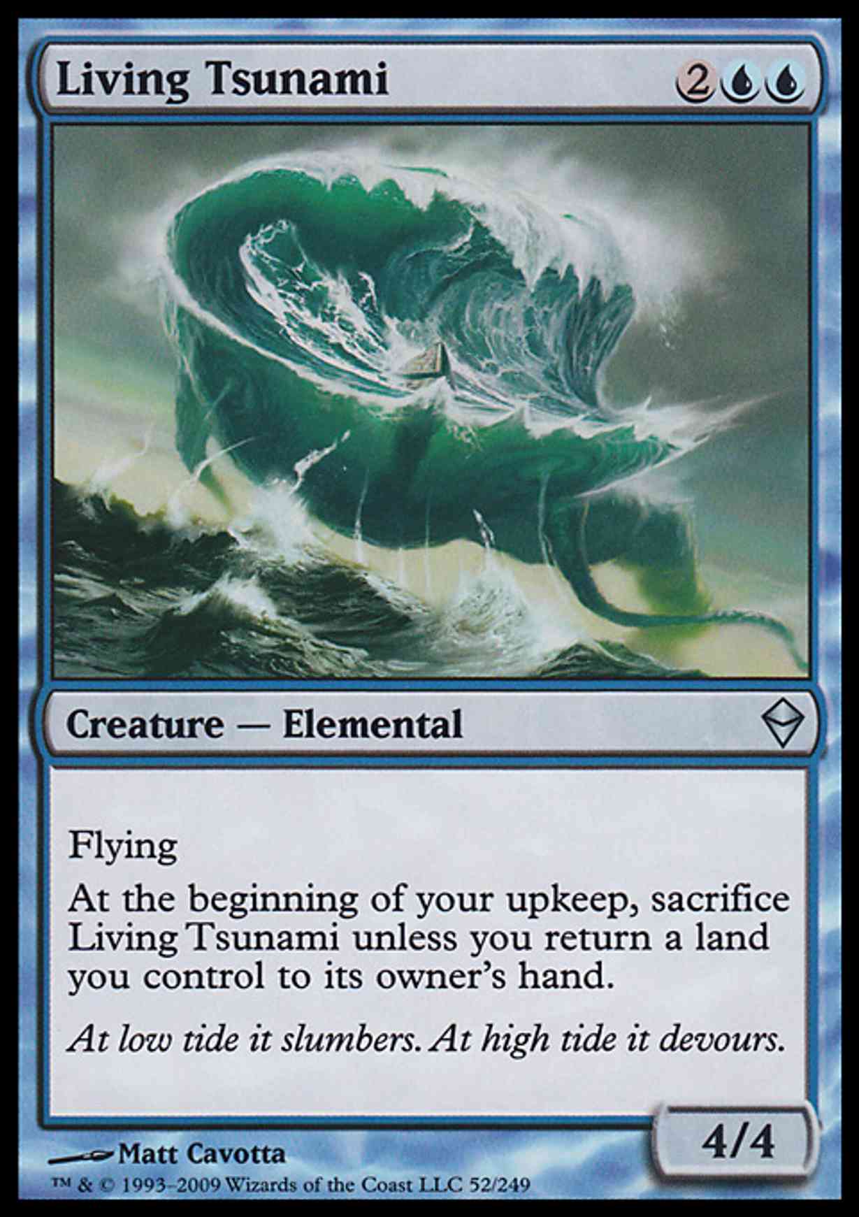 Living Tsunami magic card front