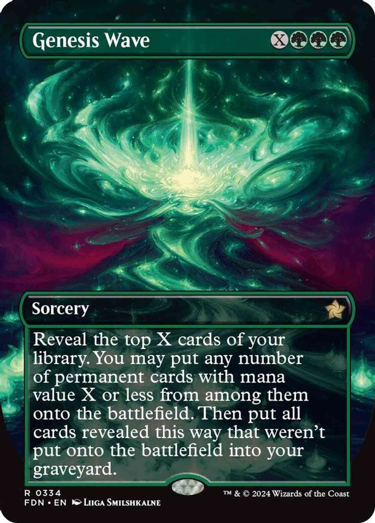 Genesis Wave (Borderless) magic card front