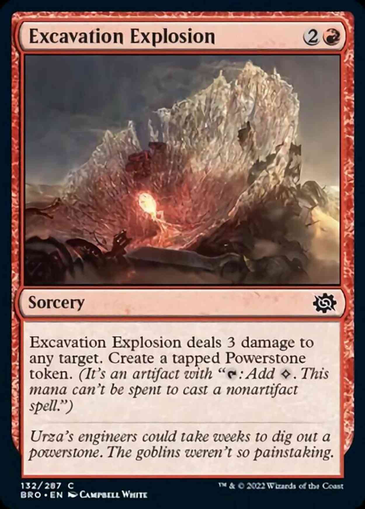 Excavation Explosion magic card front