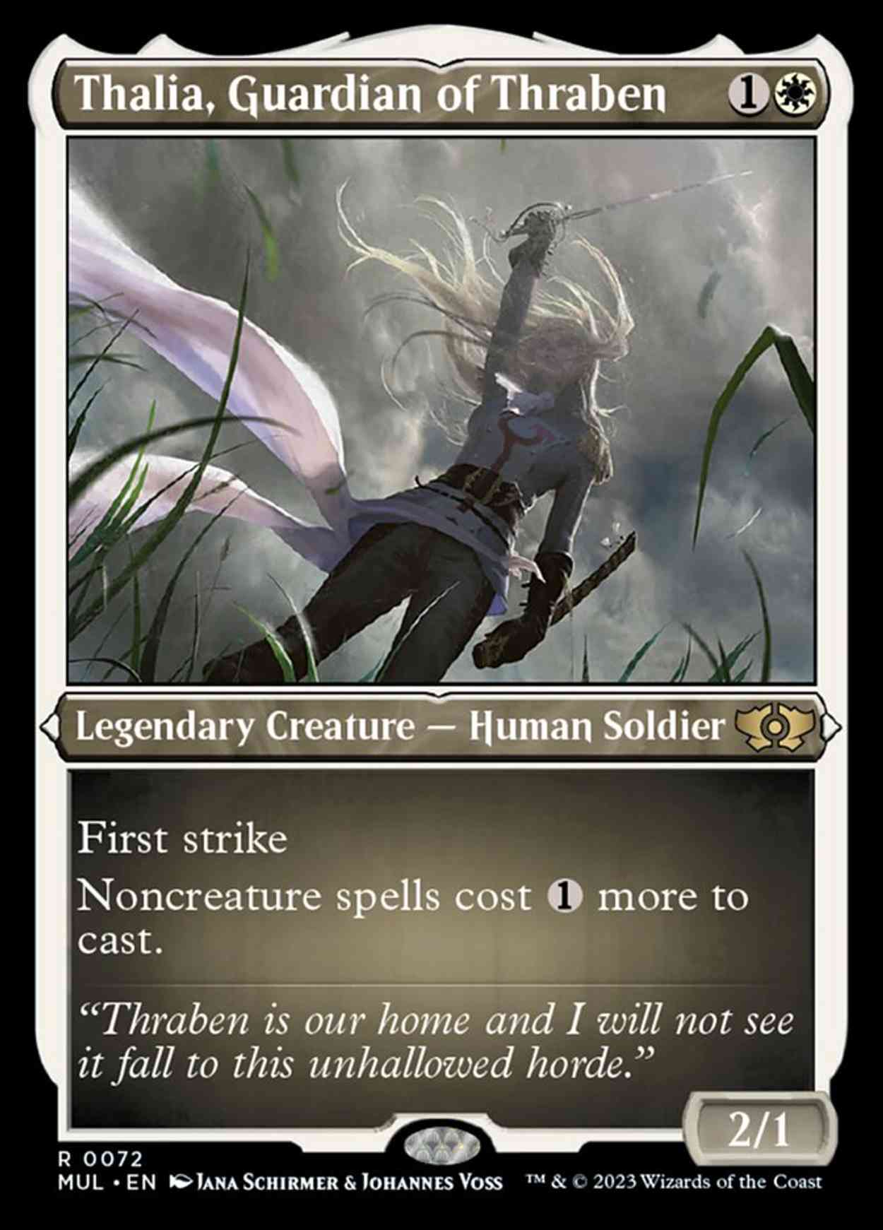 Thalia, Guardian of Thraben (Foil Etched) magic card front