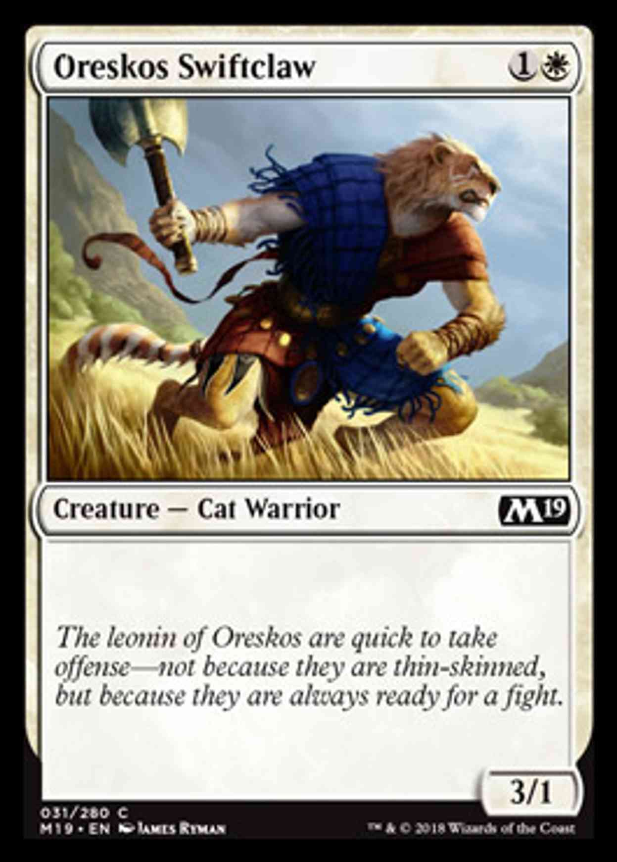 Oreskos Swiftclaw magic card front