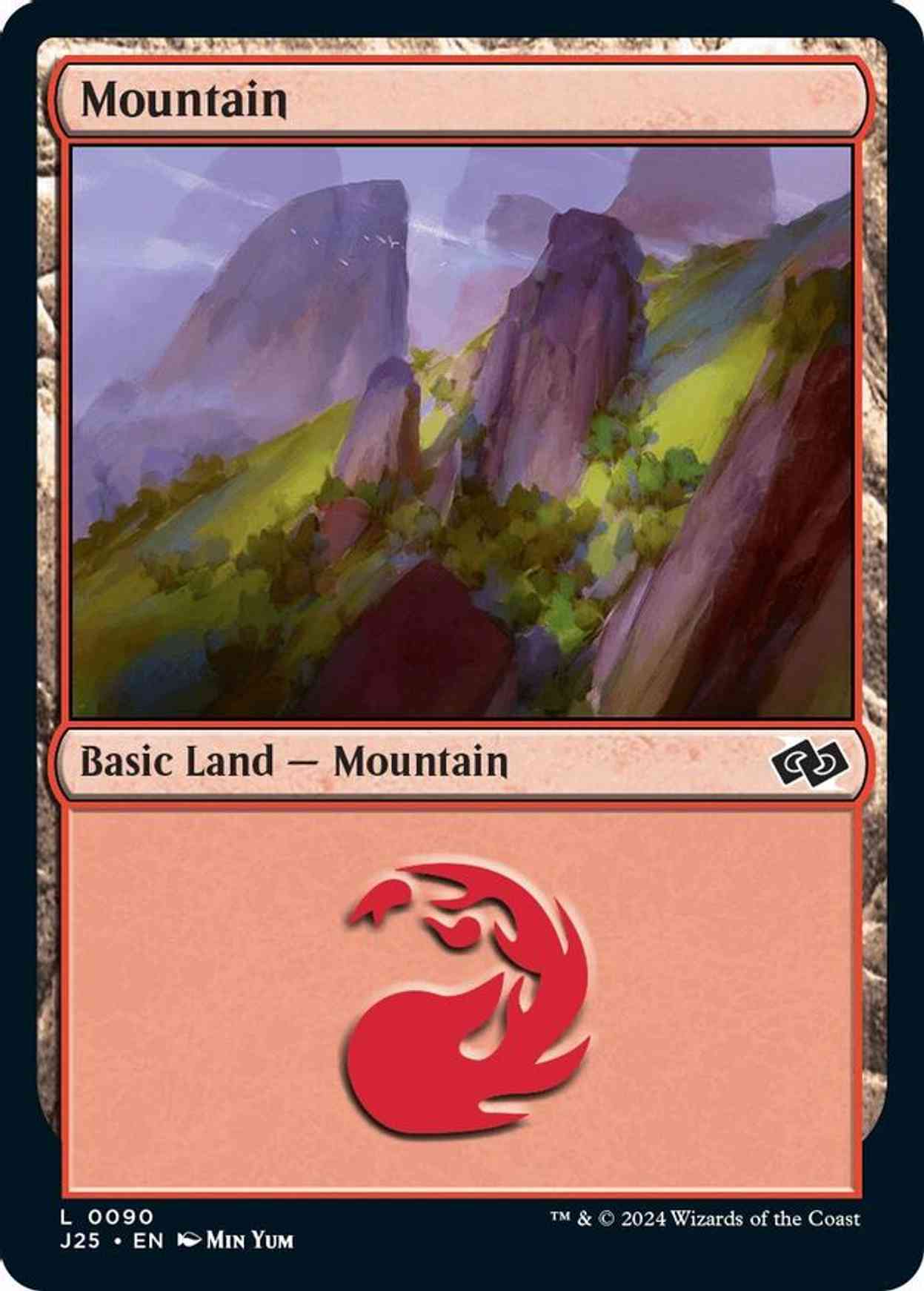 Mountain (0090) magic card front