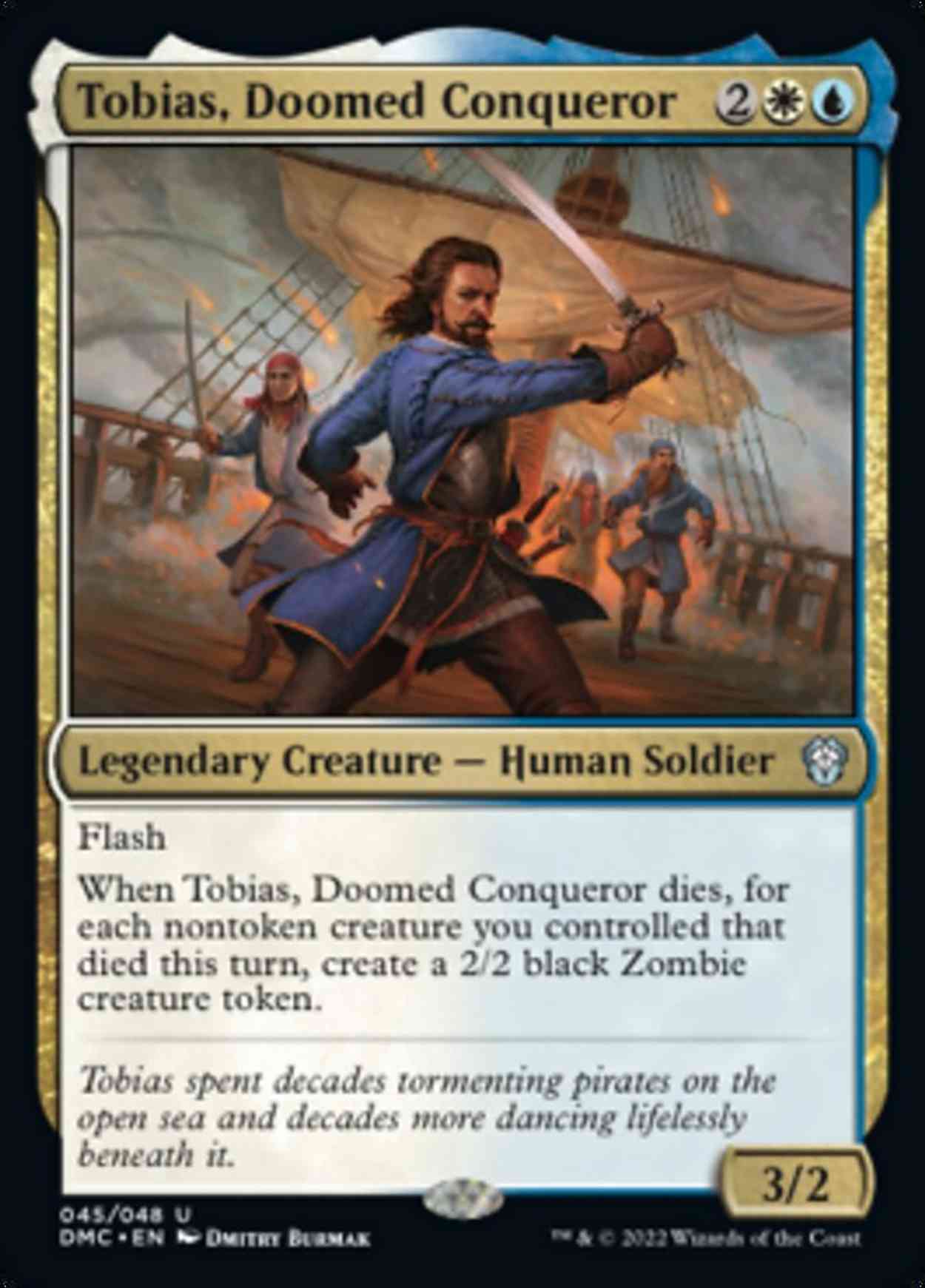 Tobias, Doomed Conqueror magic card front