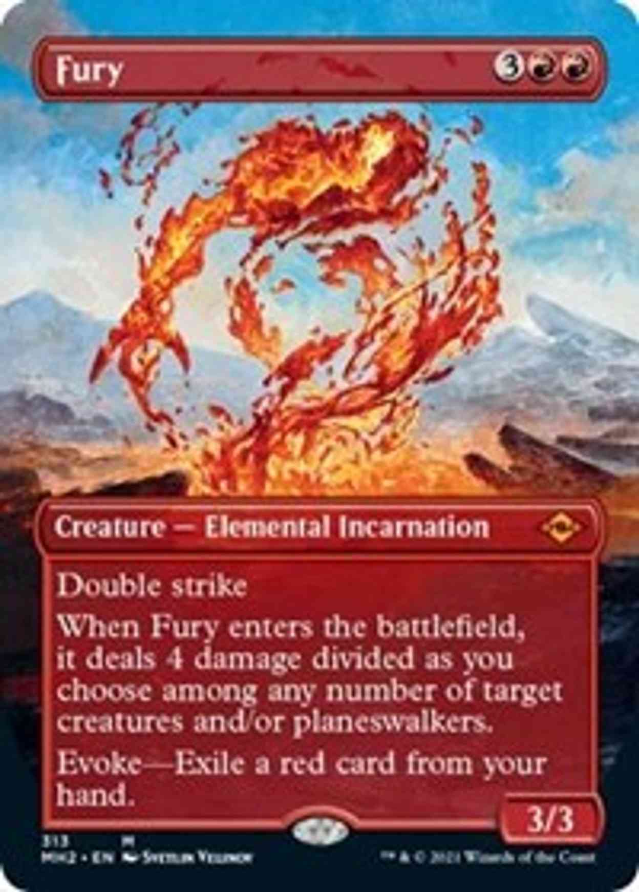 Fury (Borderless) magic card front