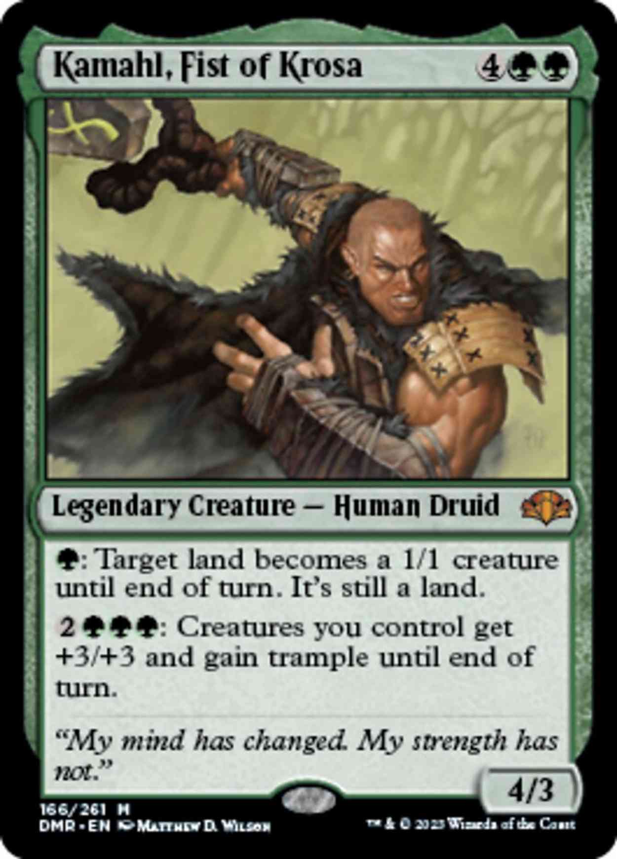 Kamahl, Fist of Krosa magic card front