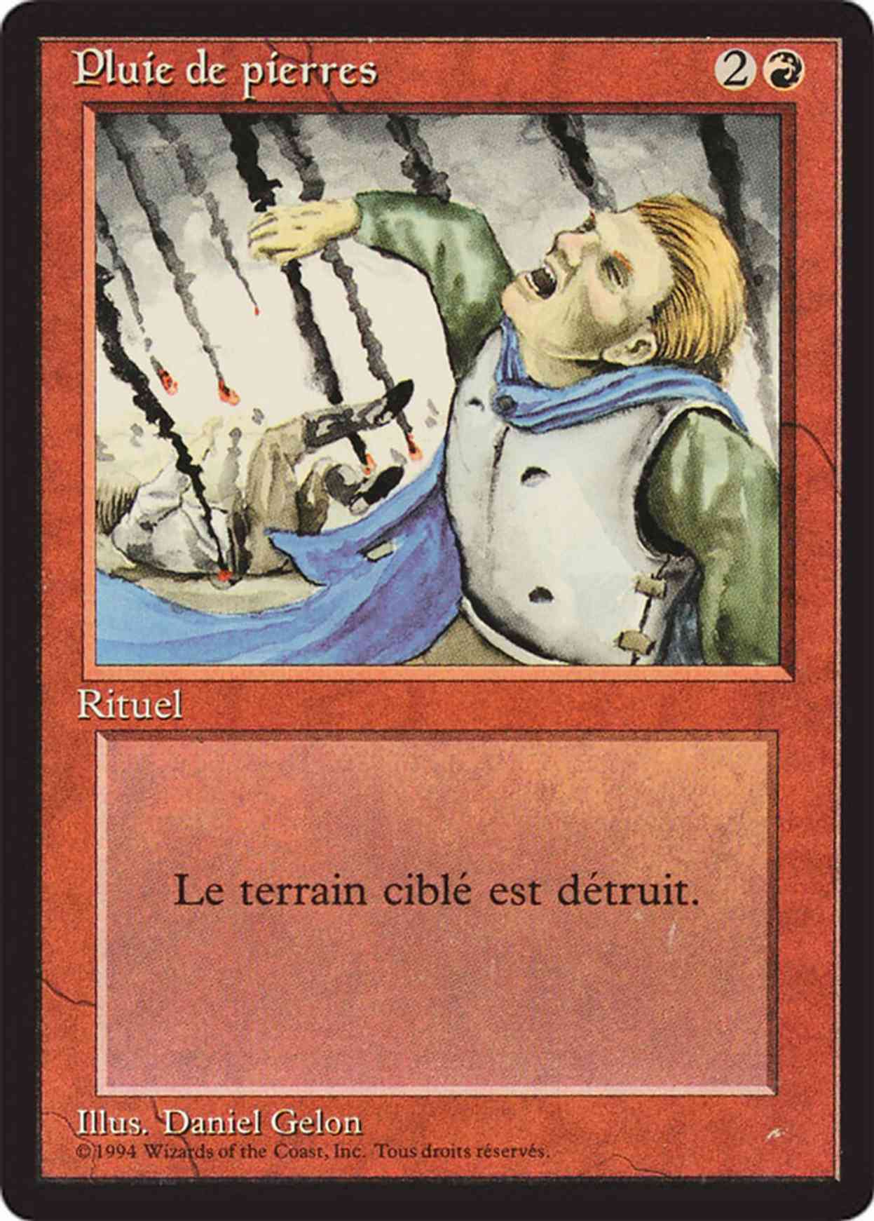 Stone Rain magic card front