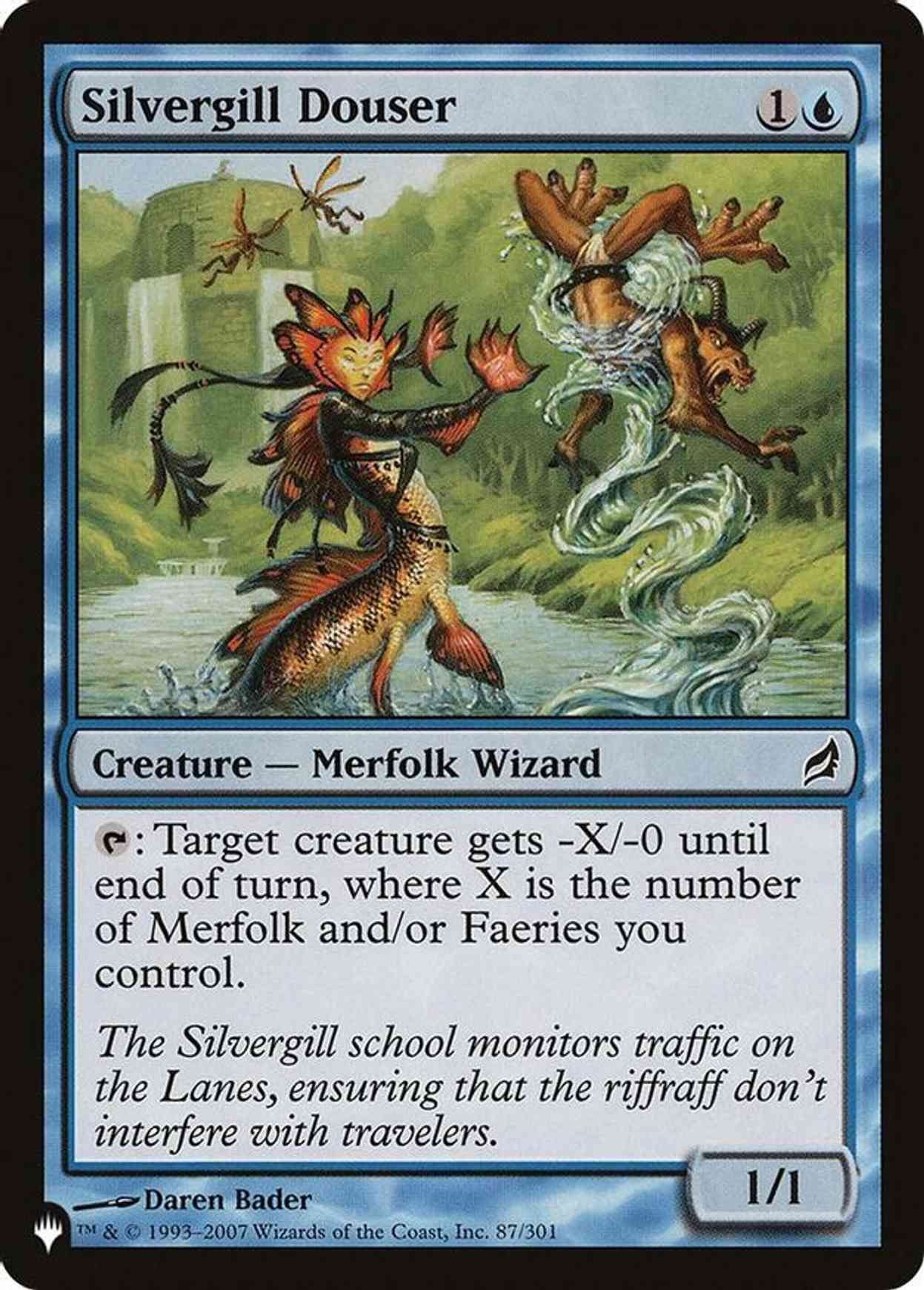 Silvergill Douser magic card front