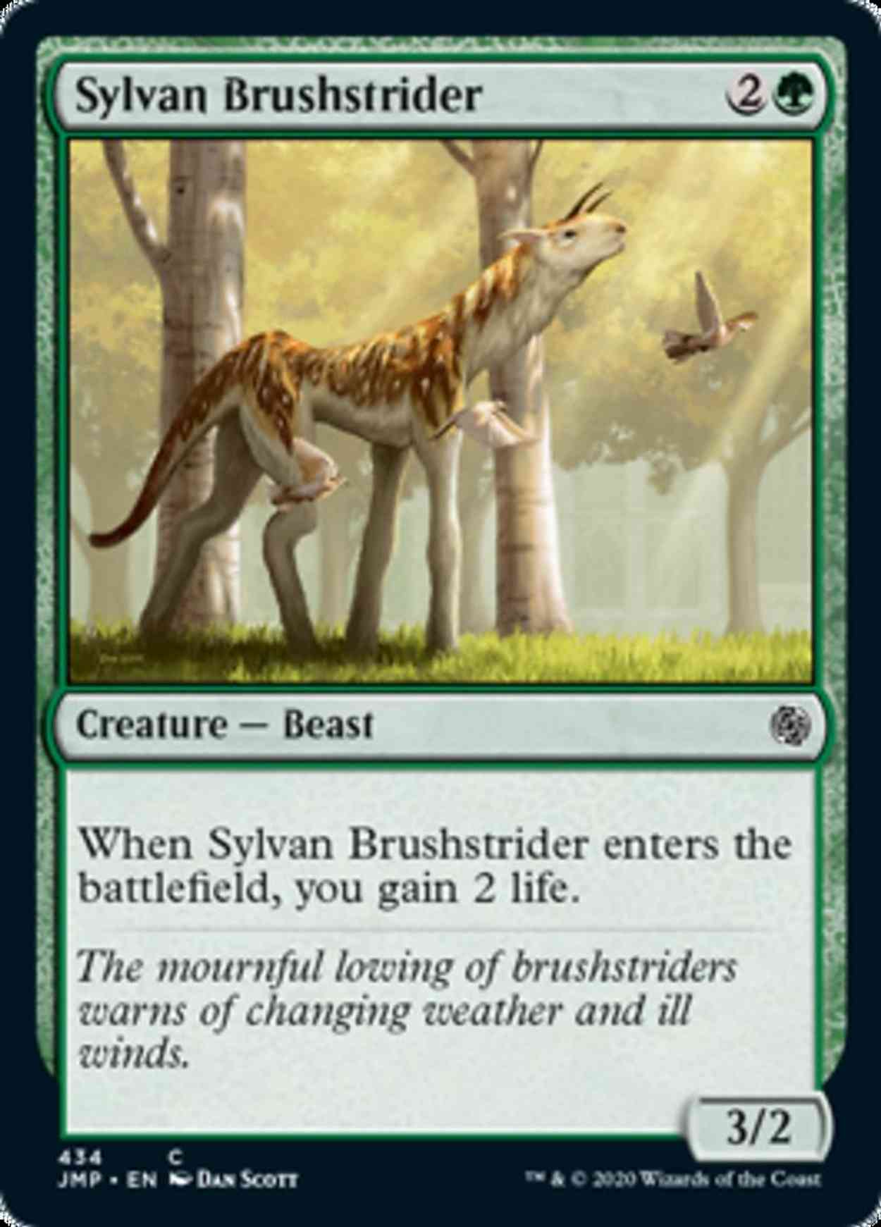 Sylvan Brushstrider magic card front
