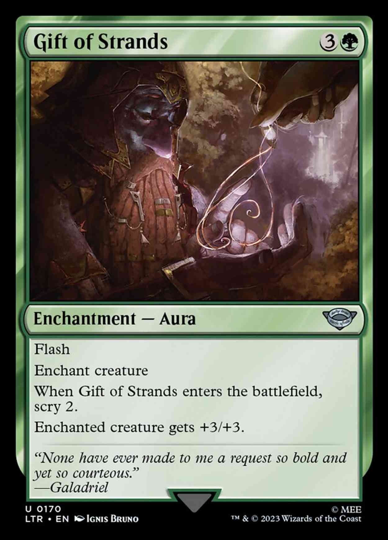 Gift of Strands magic card front