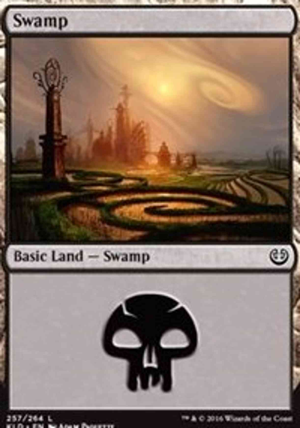 Swamp (257) magic card front