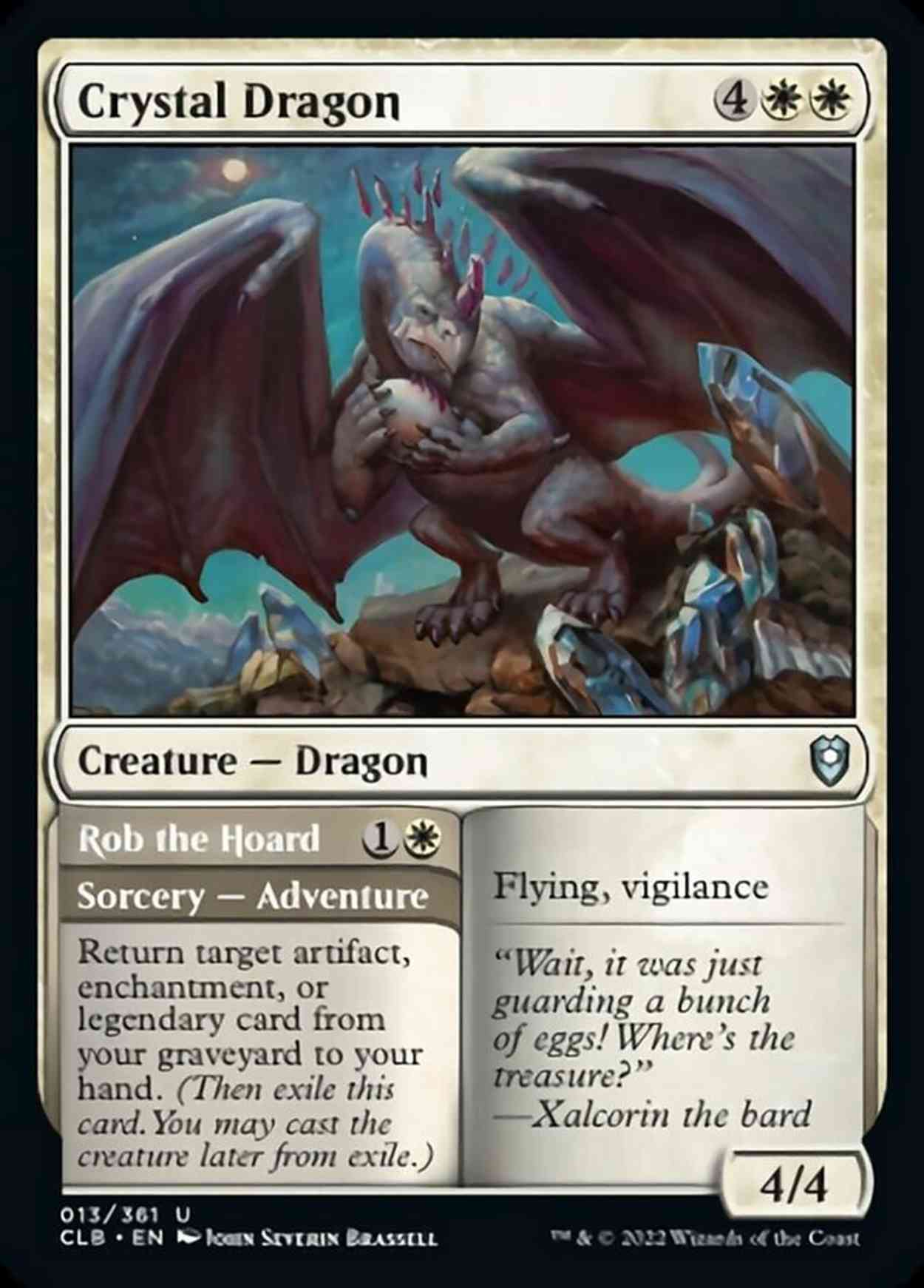 Crystal Dragon magic card front