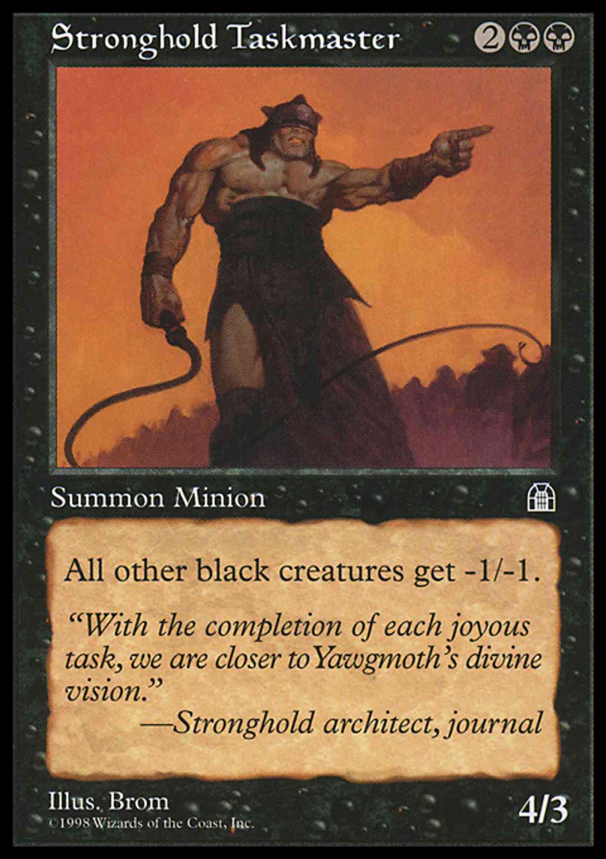 Stronghold Taskmaster magic card front