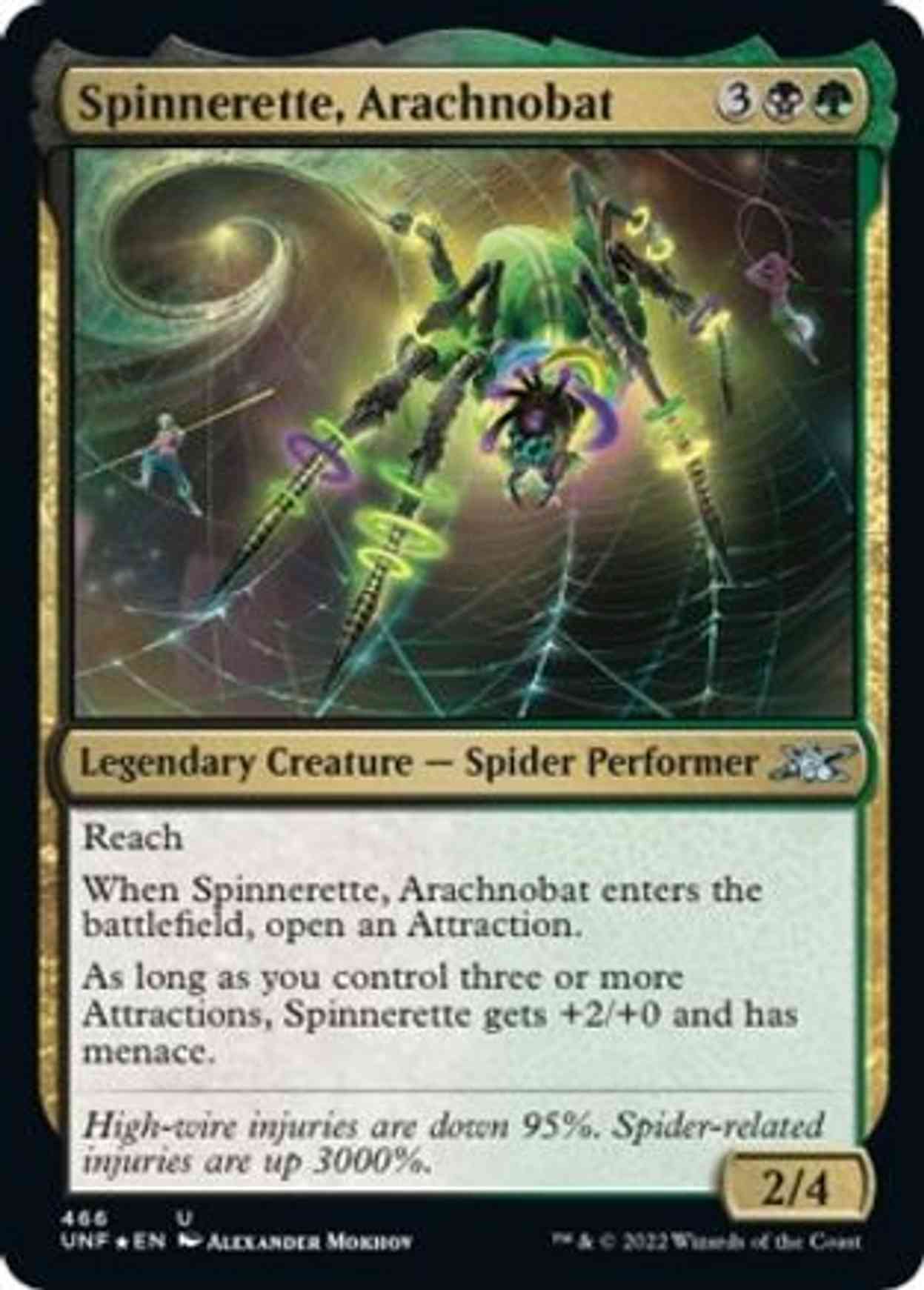 Spinnerette, Arachnobat (Galaxy Foil) magic card front