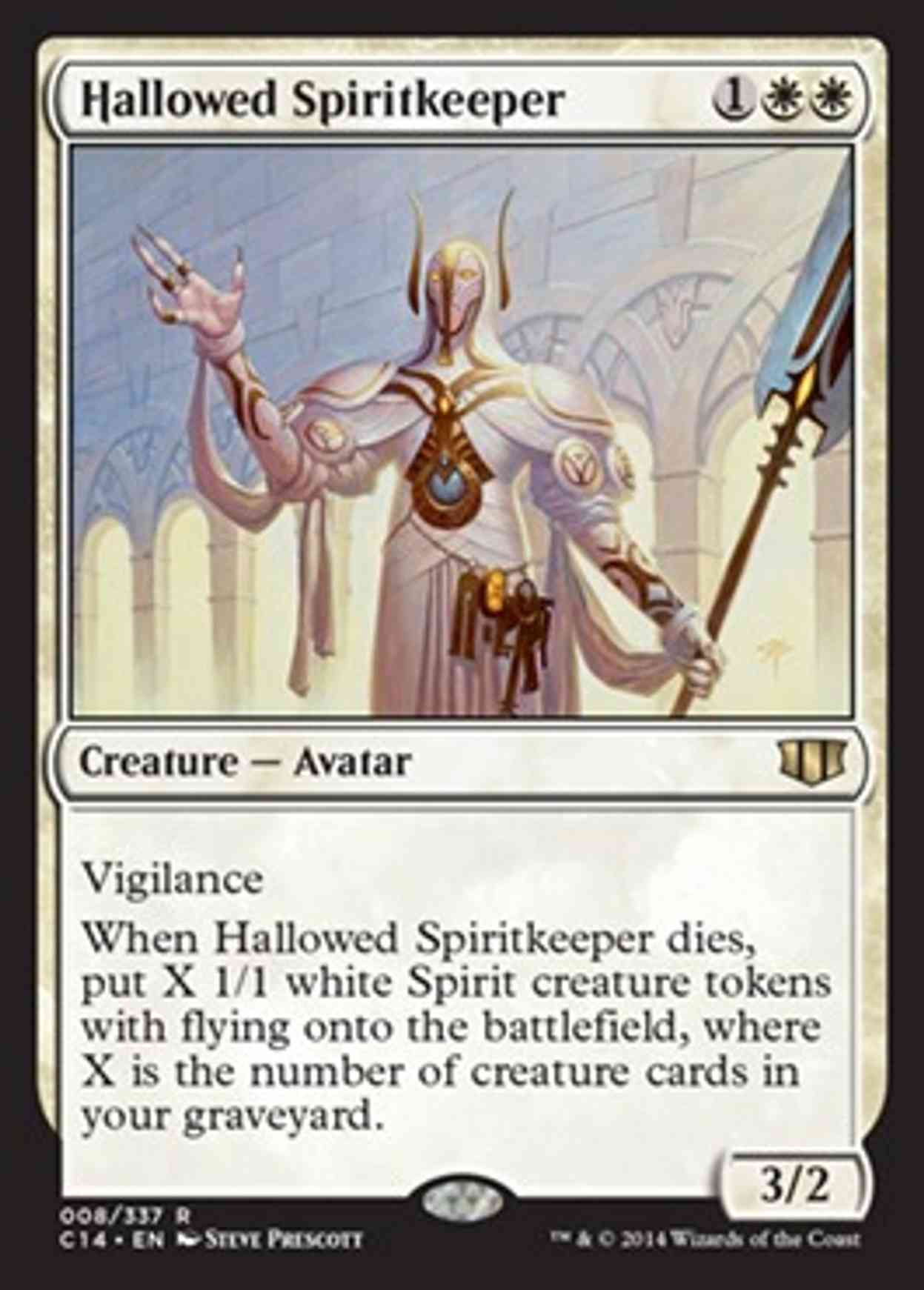 Hallowed Spiritkeeper magic card front