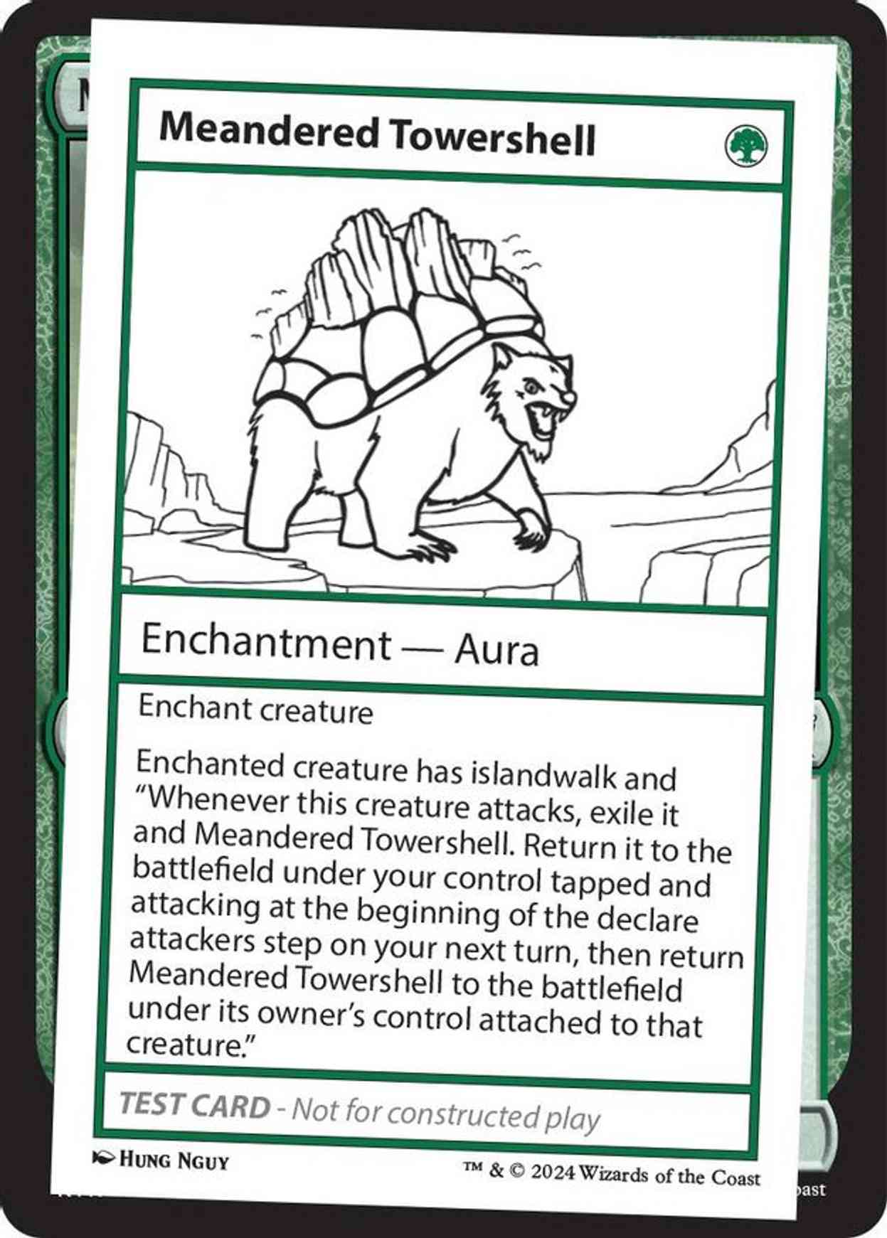 Meandered Towershell magic card front