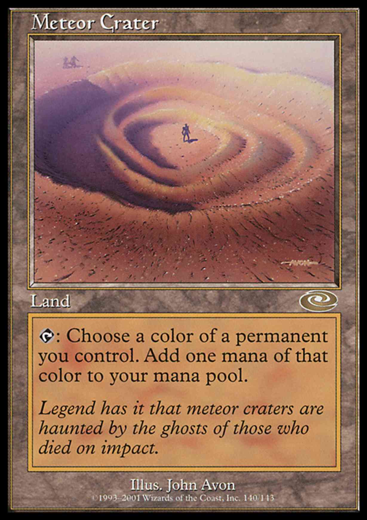 Meteor Crater magic card front