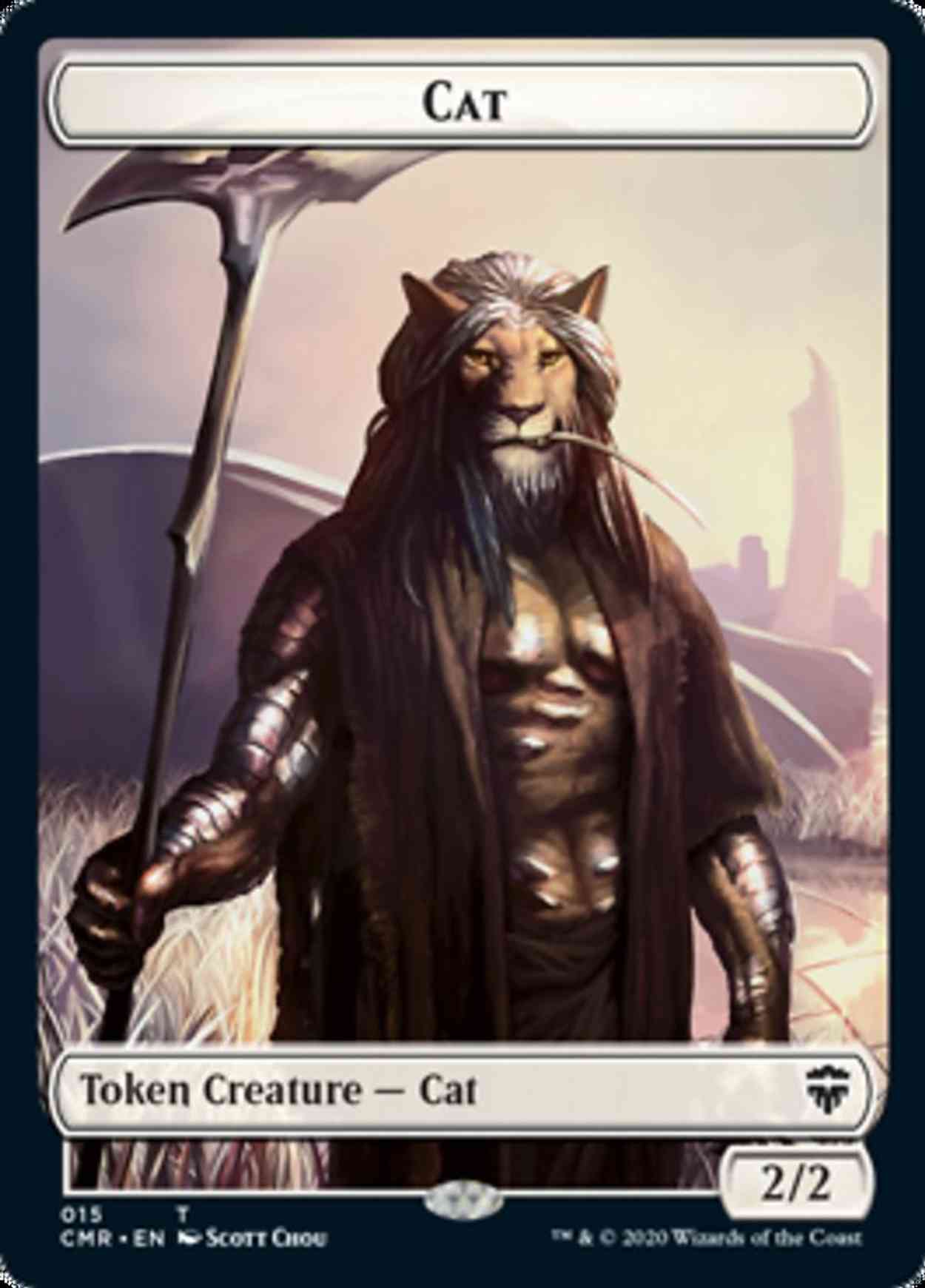Cat // Soldier Double-sided Token magic card front