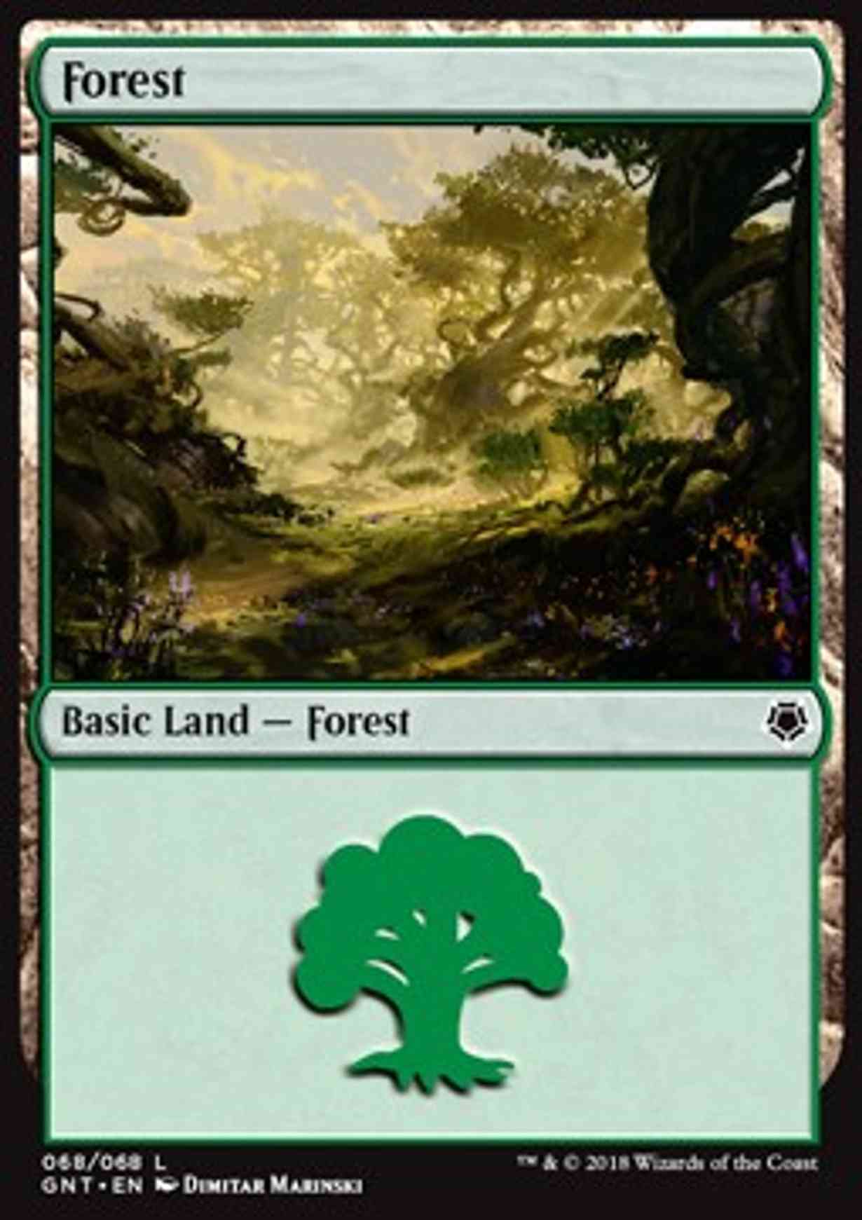 Forest (68) magic card front