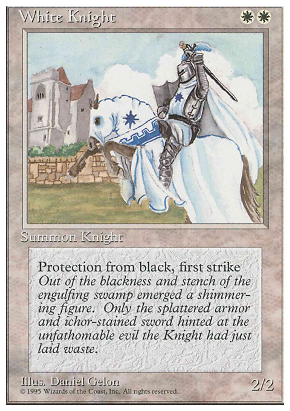 White Knight magic card front