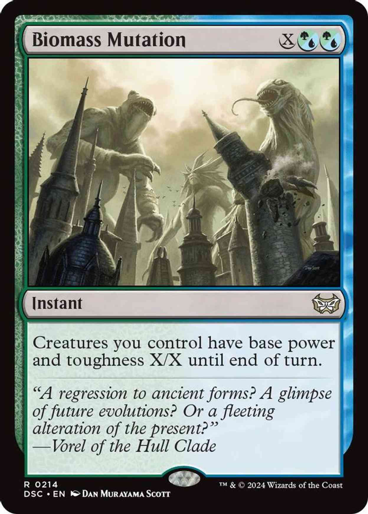 Biomass Mutation magic card front