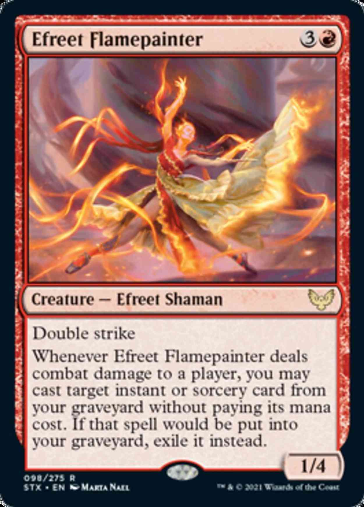 Efreet Flamepainter magic card front