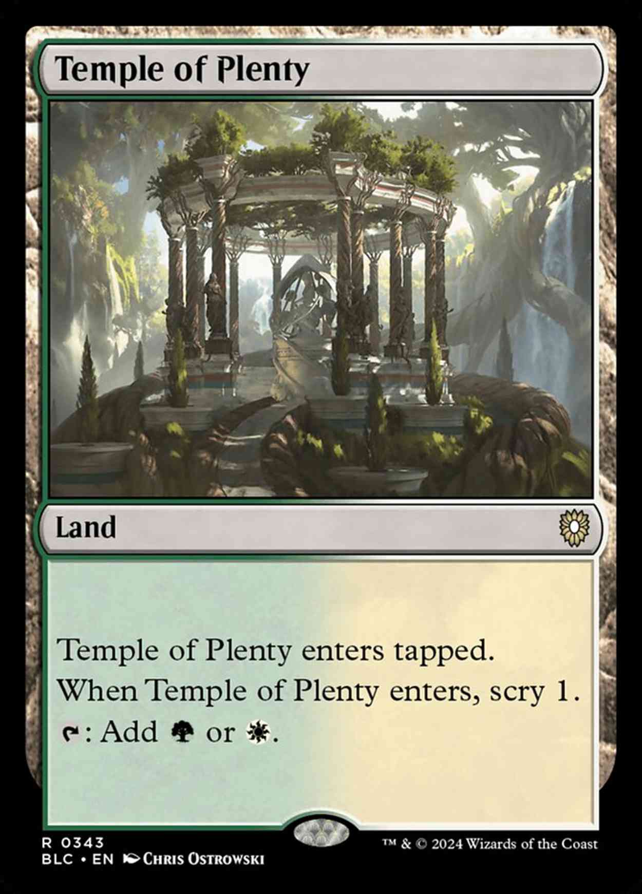 Temple of Plenty magic card front