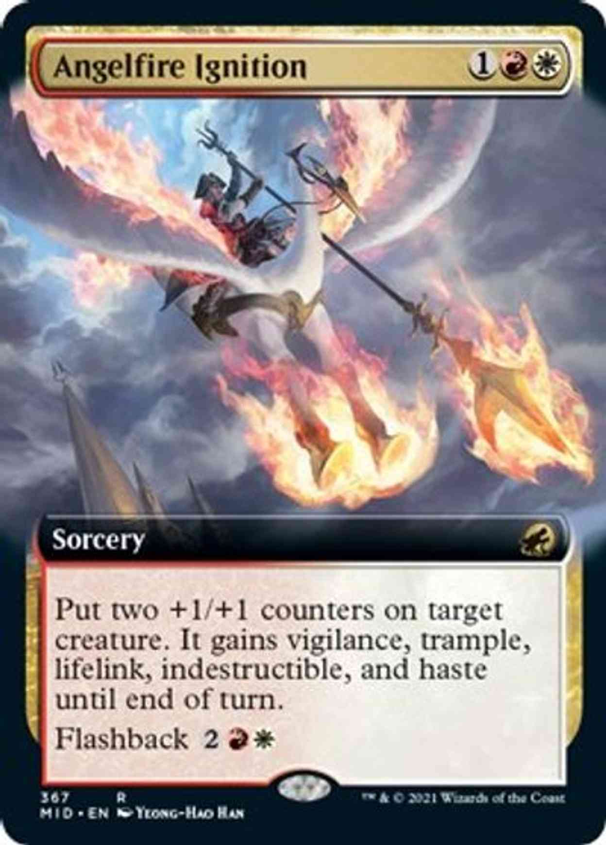 Angelfire Ignition (Extended Art) magic card front