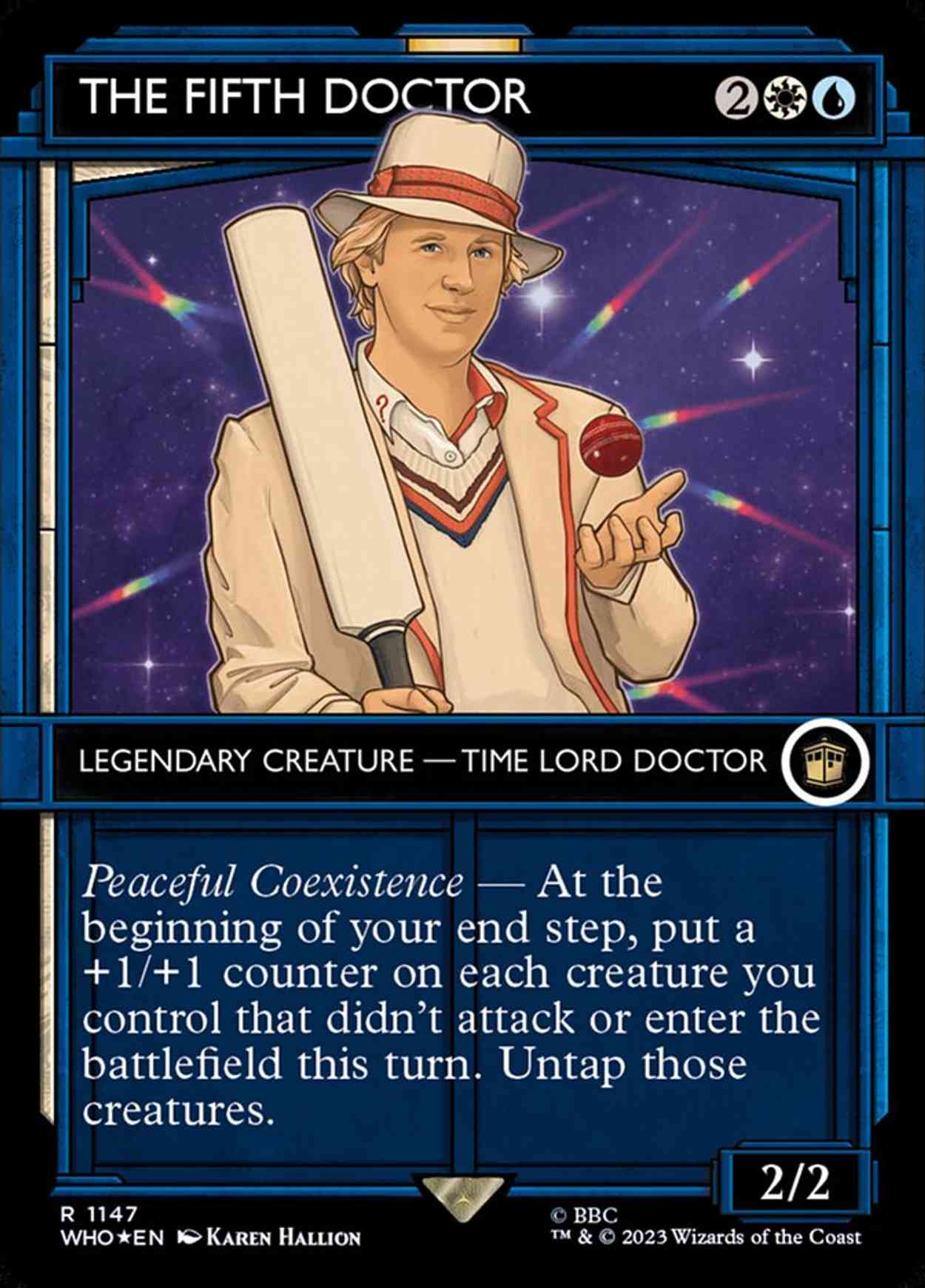 The Fifth Doctor (Showcase) (Surge Foil) magic card front