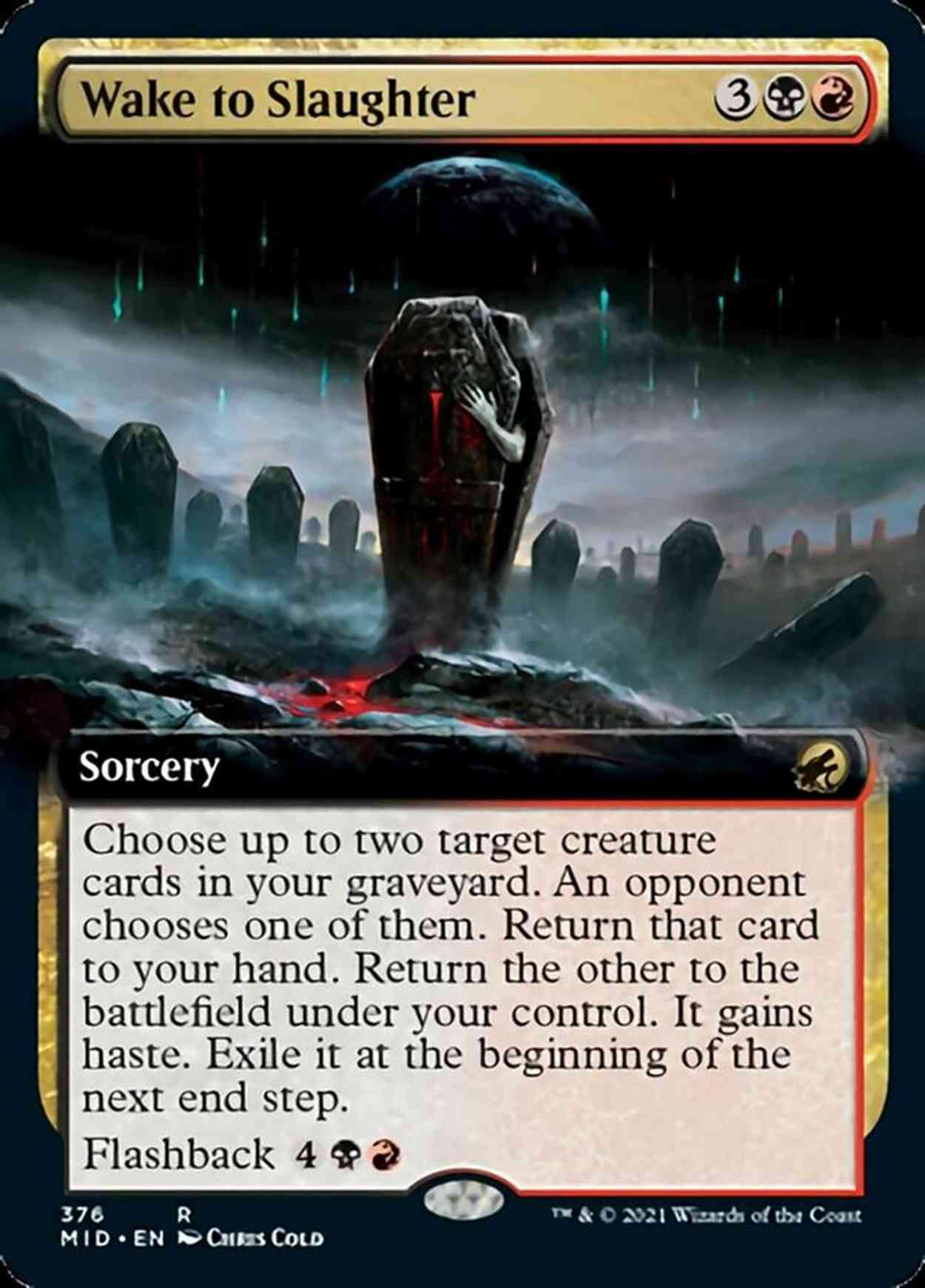 Wake to Slaughter (Extended Art) magic card front