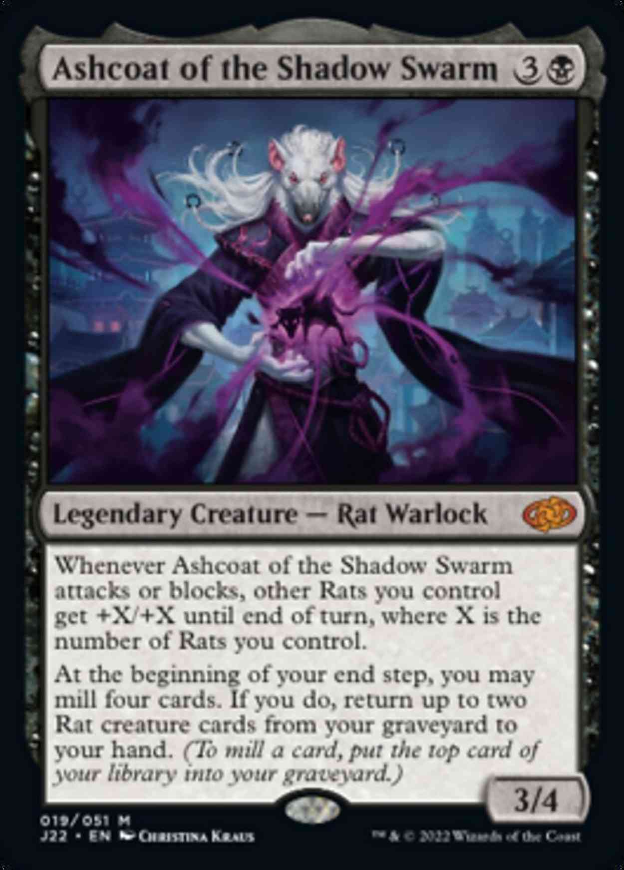 Ashcoat of the Shadow Swarm magic card front