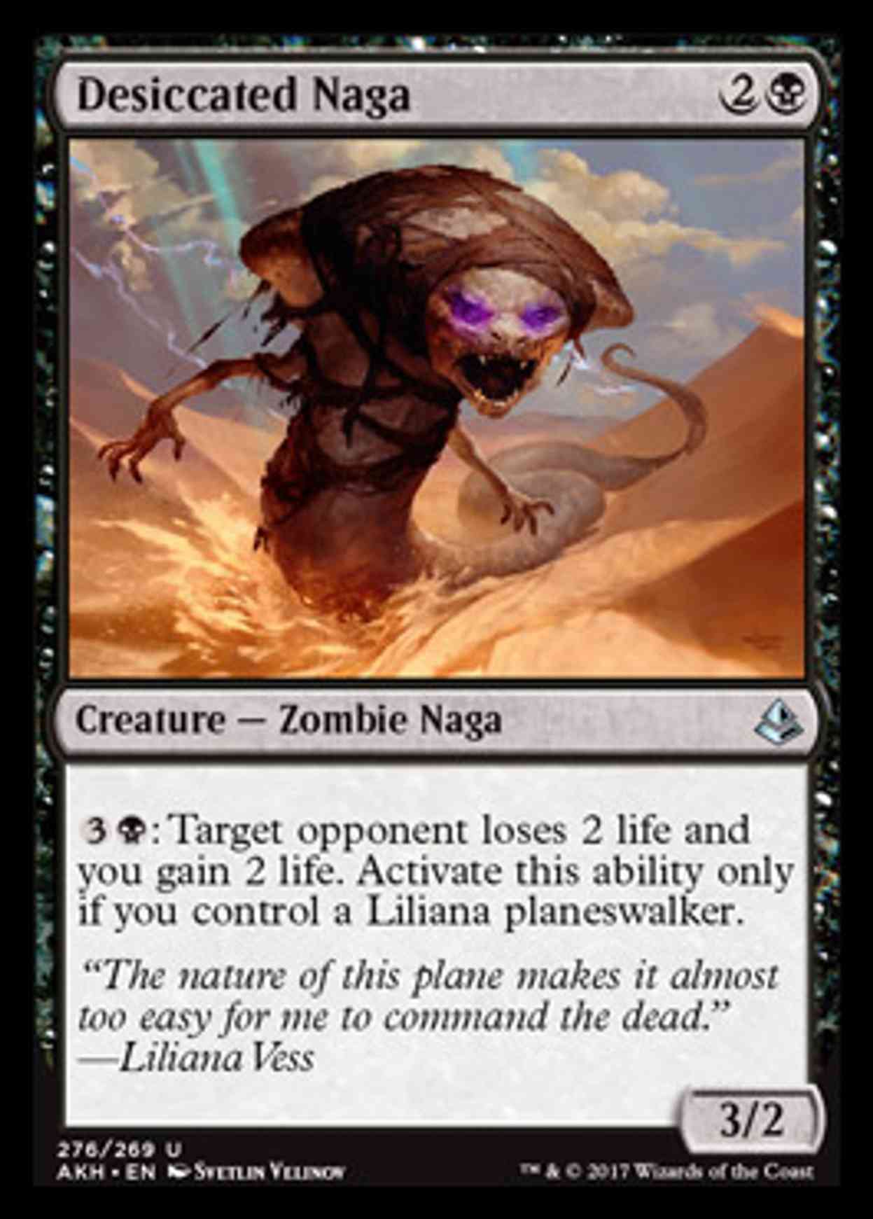 Desiccated Naga magic card front