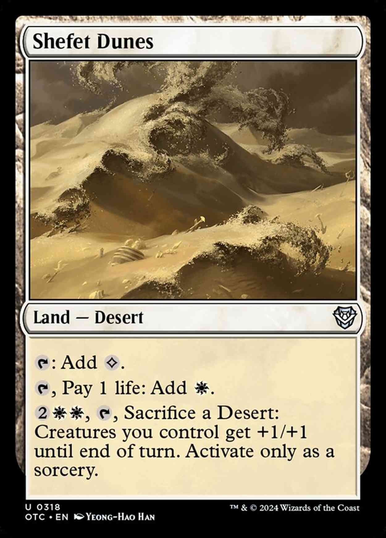 Shefet Dunes magic card front