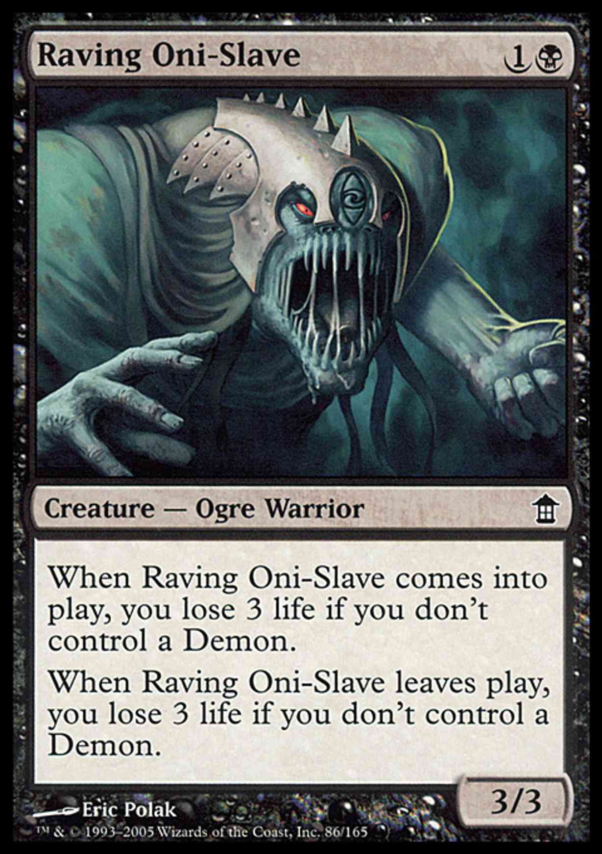 Raving Oni-Slave magic card front