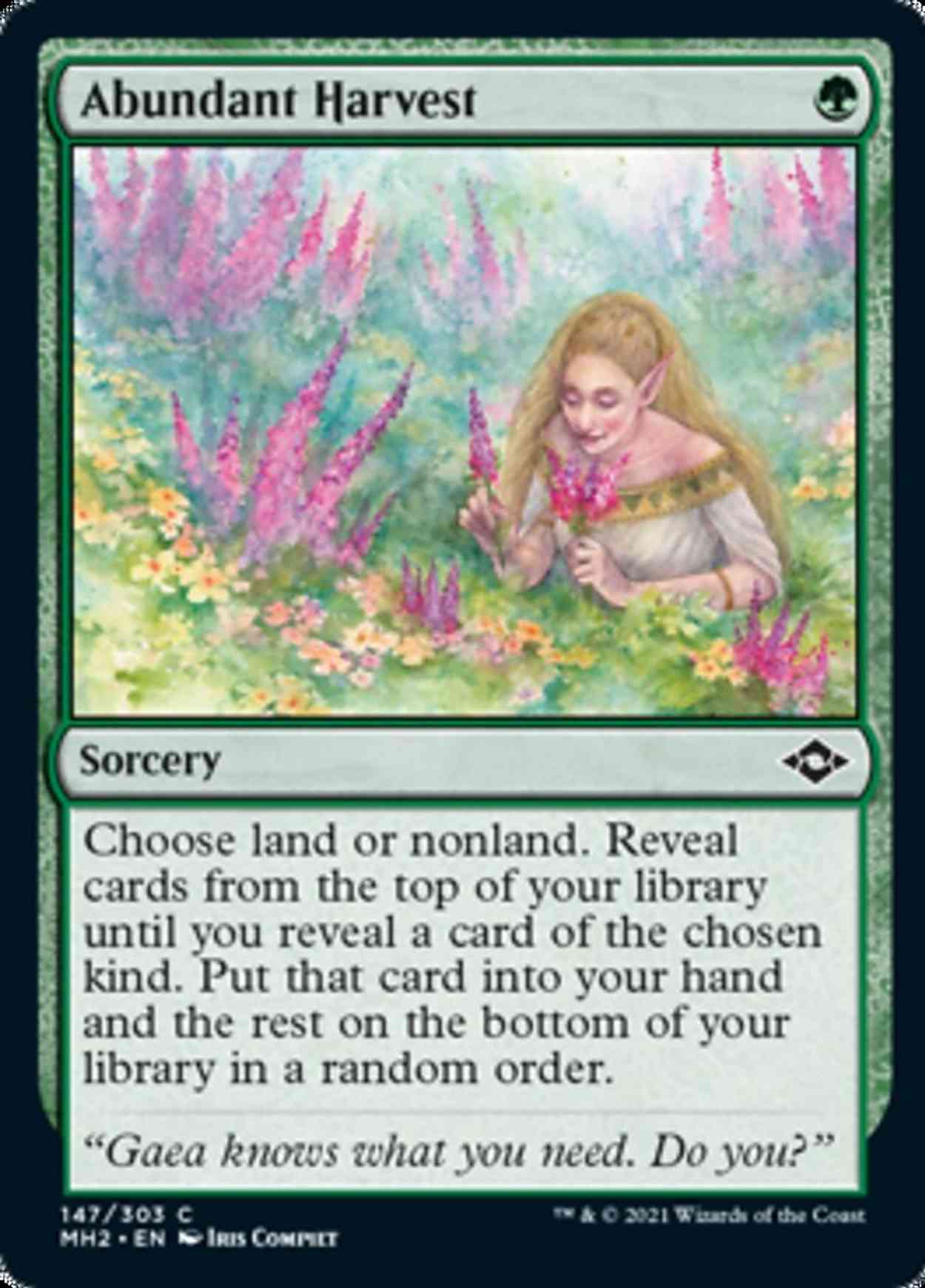 Abundant Harvest magic card front
