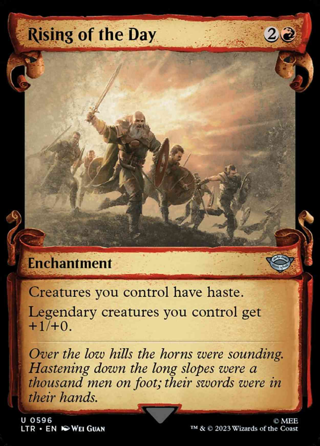 Rising of the Day (Showcase Scrolls) magic card front