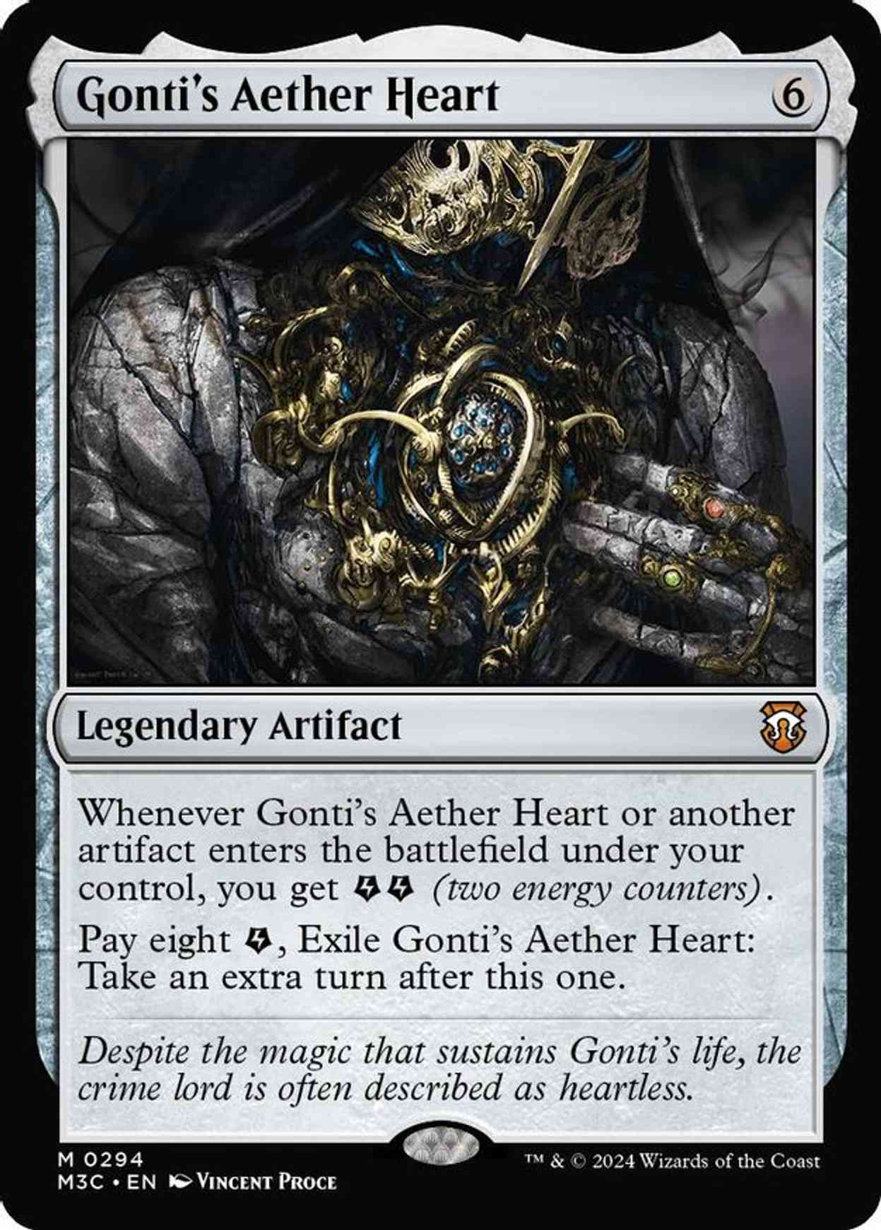 Gonti's Aether Heart (Ripple Foil) magic card front