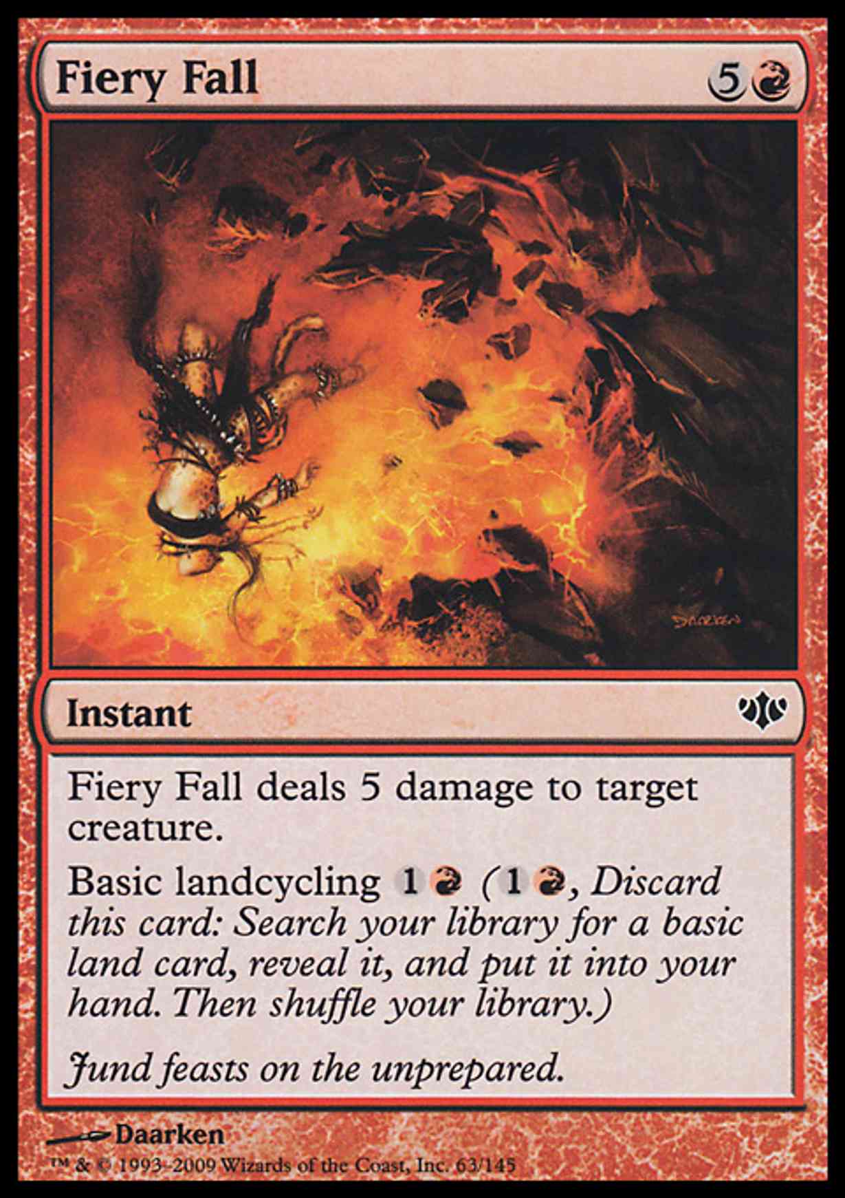 Fiery Fall magic card front