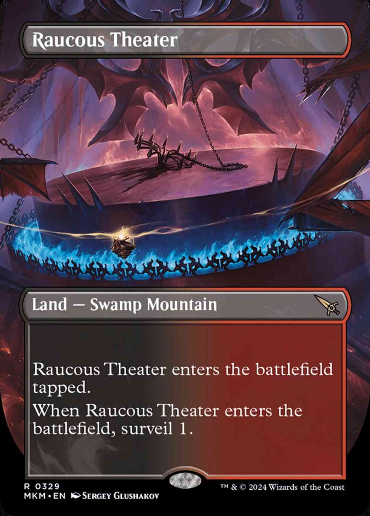 Raucous Theater (Borderless) magic card front