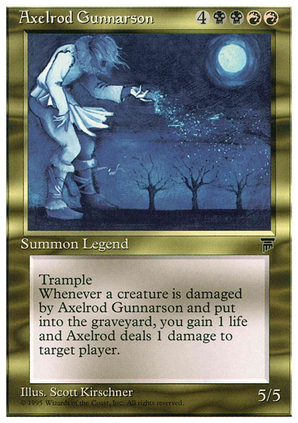 Axelrod Gunnarson magic card front